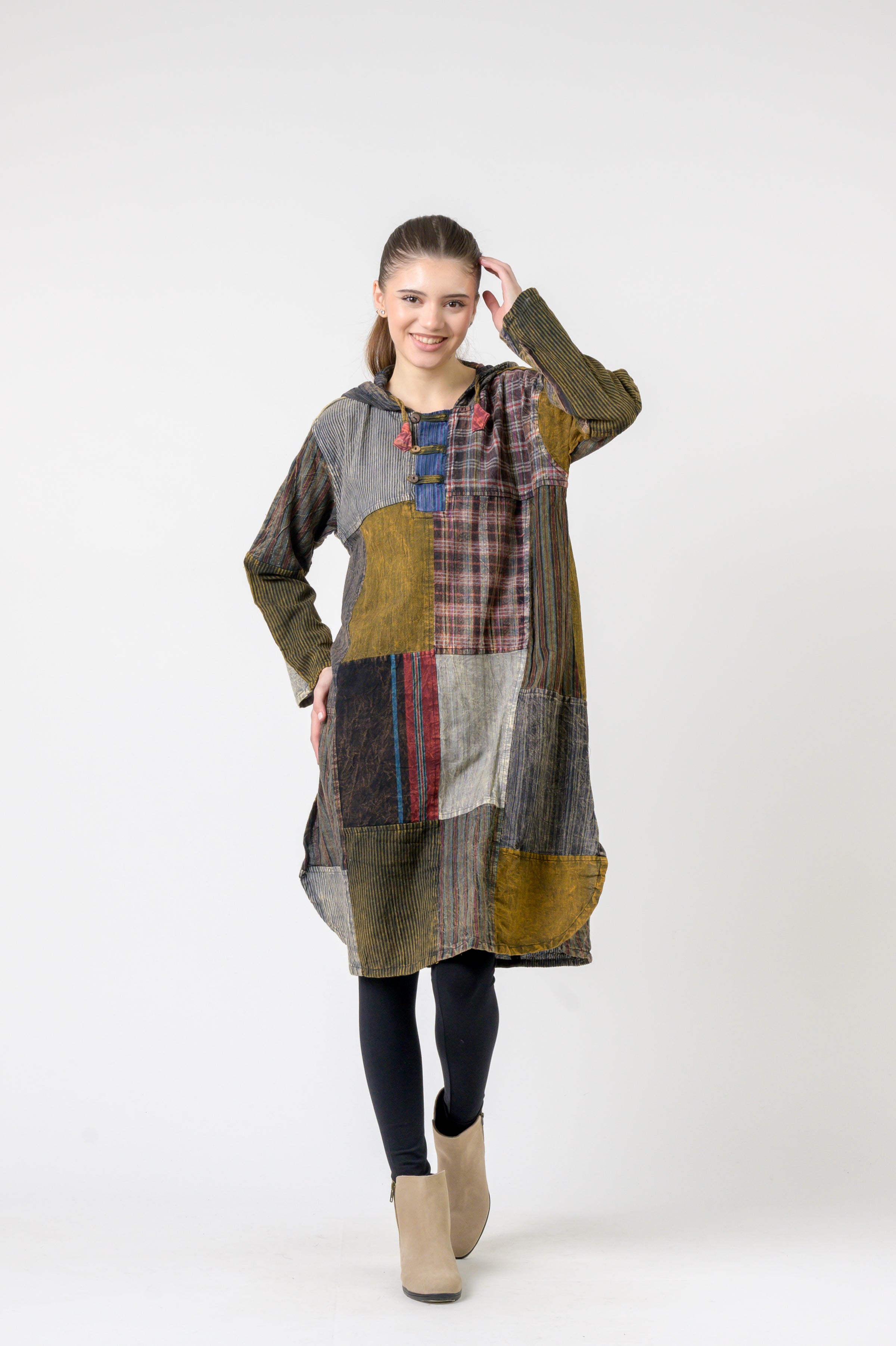 Rhea Hooded Cotton Full Sleeve Casual Wear