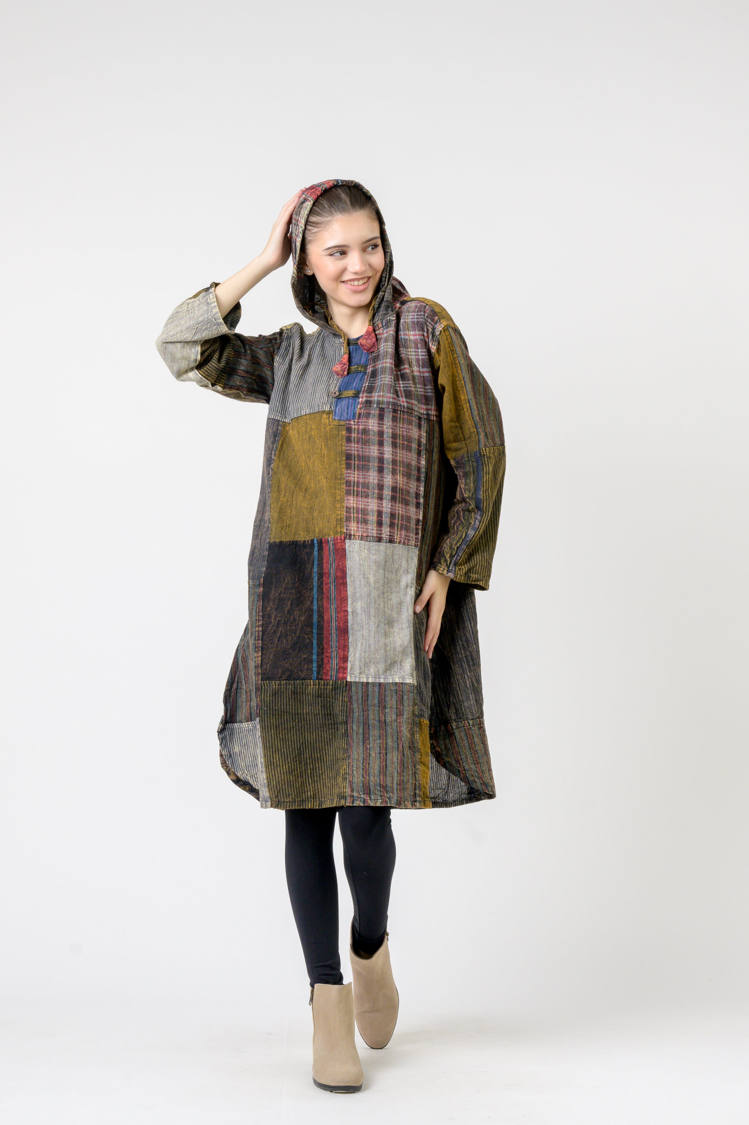 Rhea Hooded Cotton Full Sleeve Casual Wear