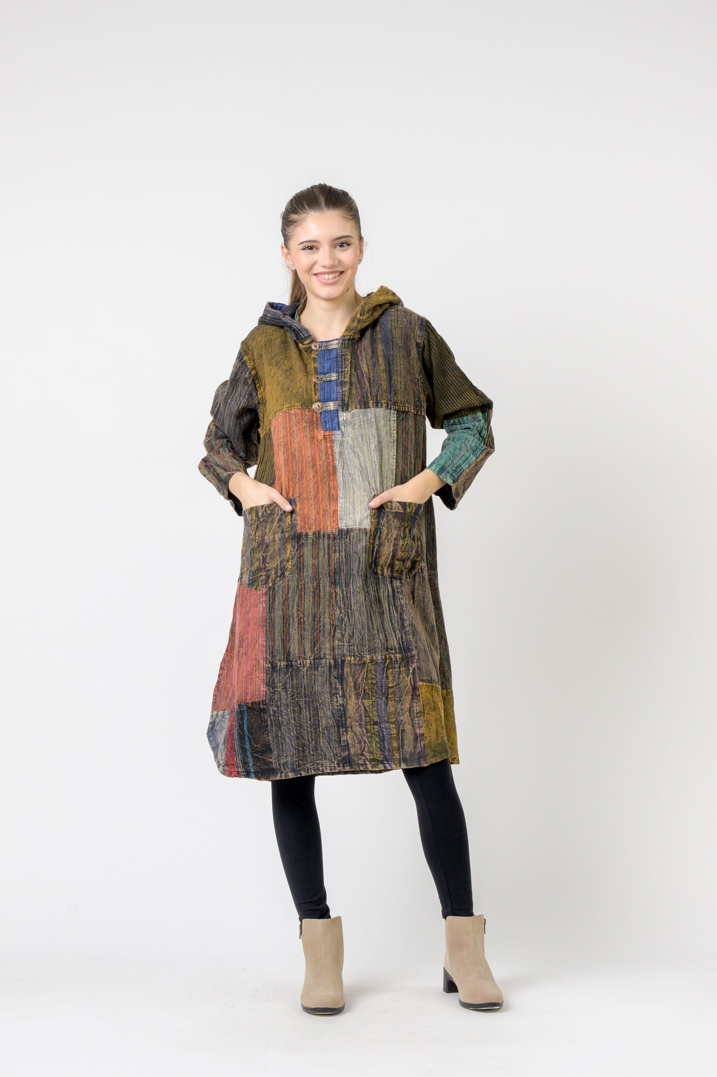 Rhea Hooded Cotton Full Sleeve Casual Wear