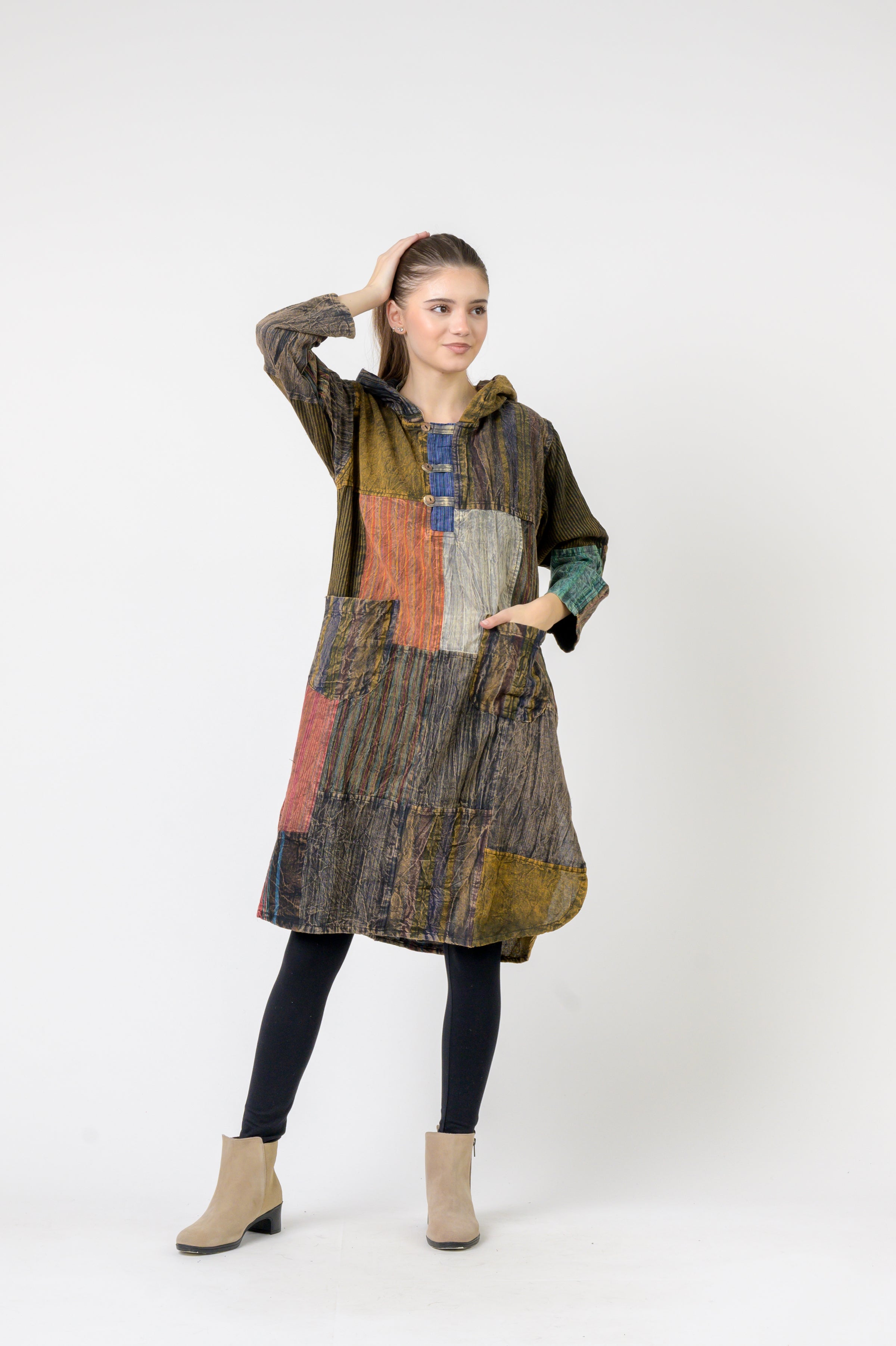 Rhea Hooded Cotton Full Sleeve Casual Wear