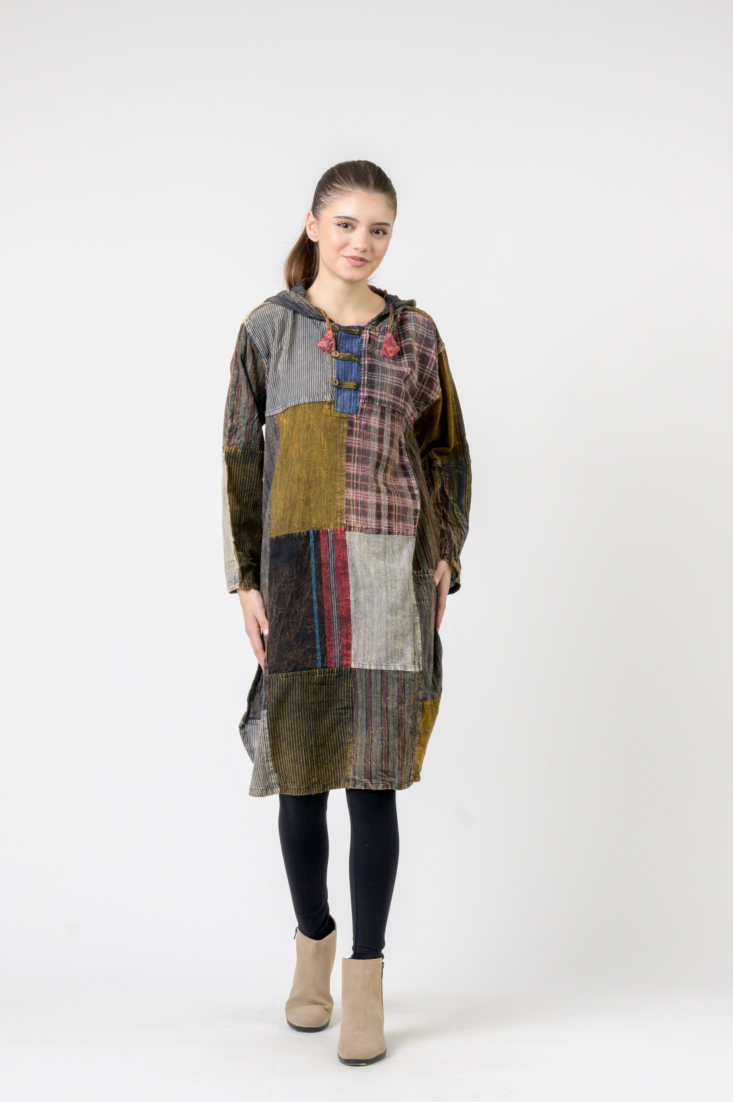 Rhea Hooded Cotton Full Sleeve Casual Wear