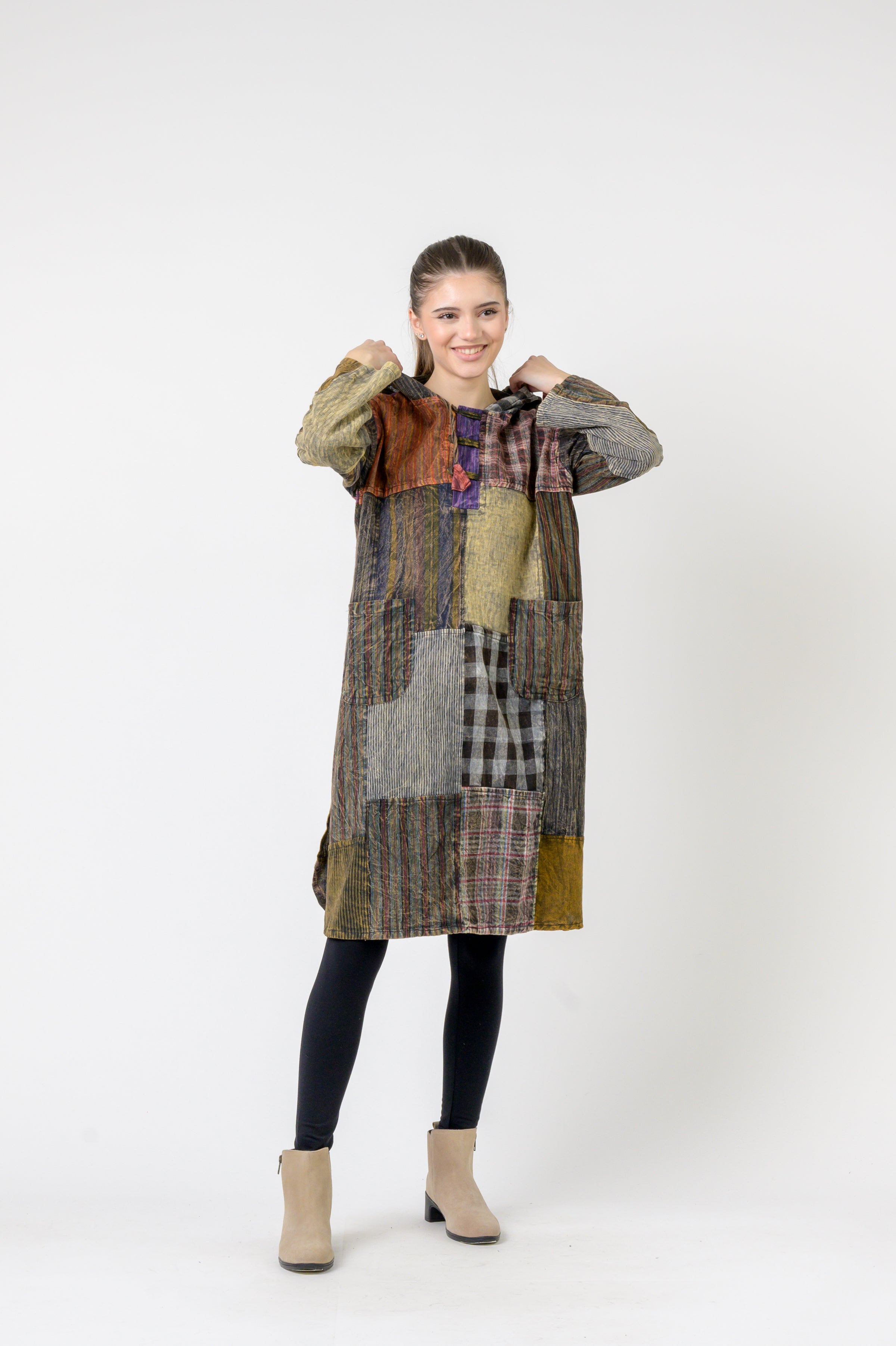 Rhea Hooded Cotton Full Sleeve Casual Wear