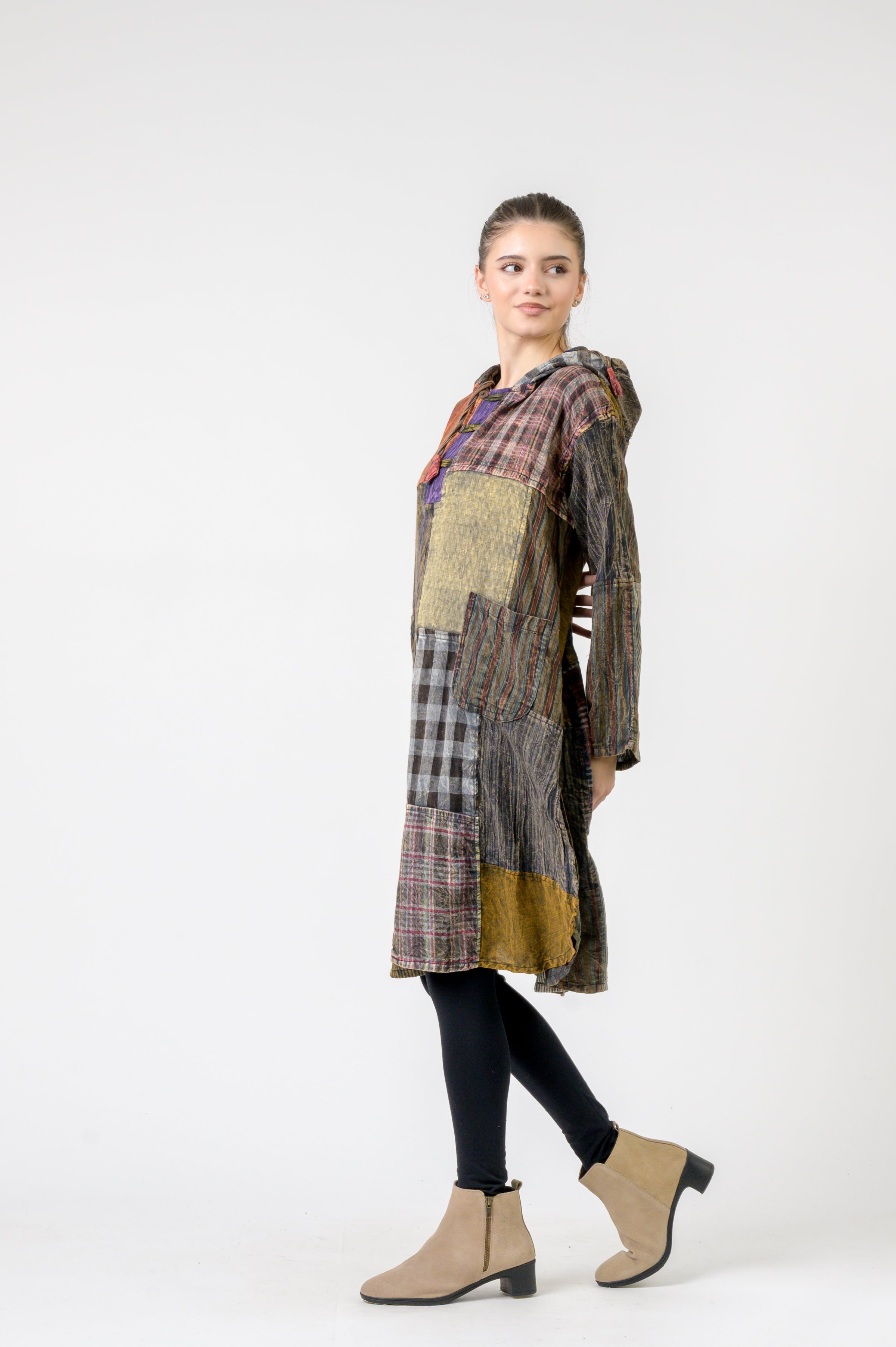 Rhea Hooded Cotton Full Sleeve Casual Wear