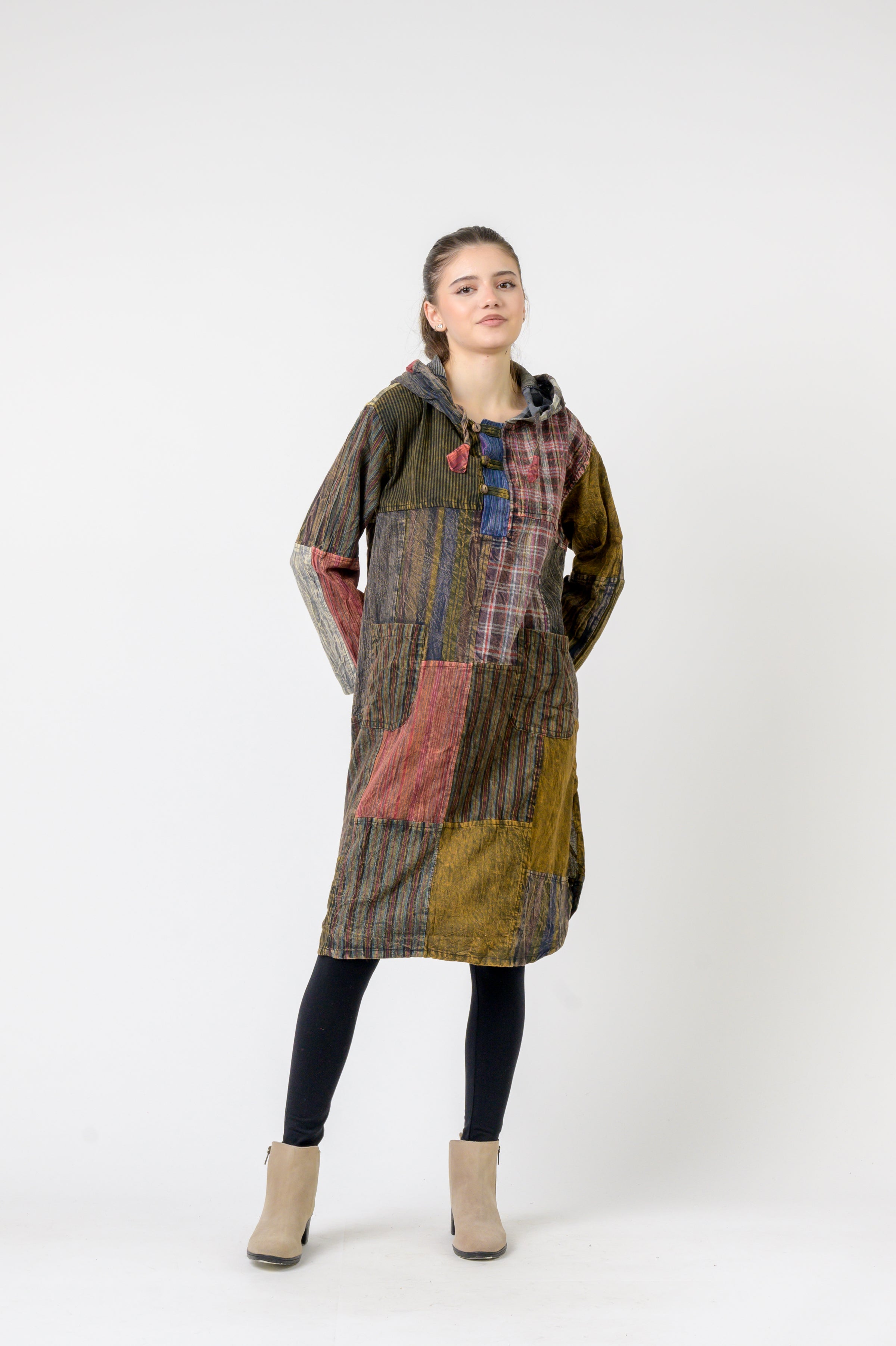 Rhea Hooded Cotton Full Sleeve Casual Wear