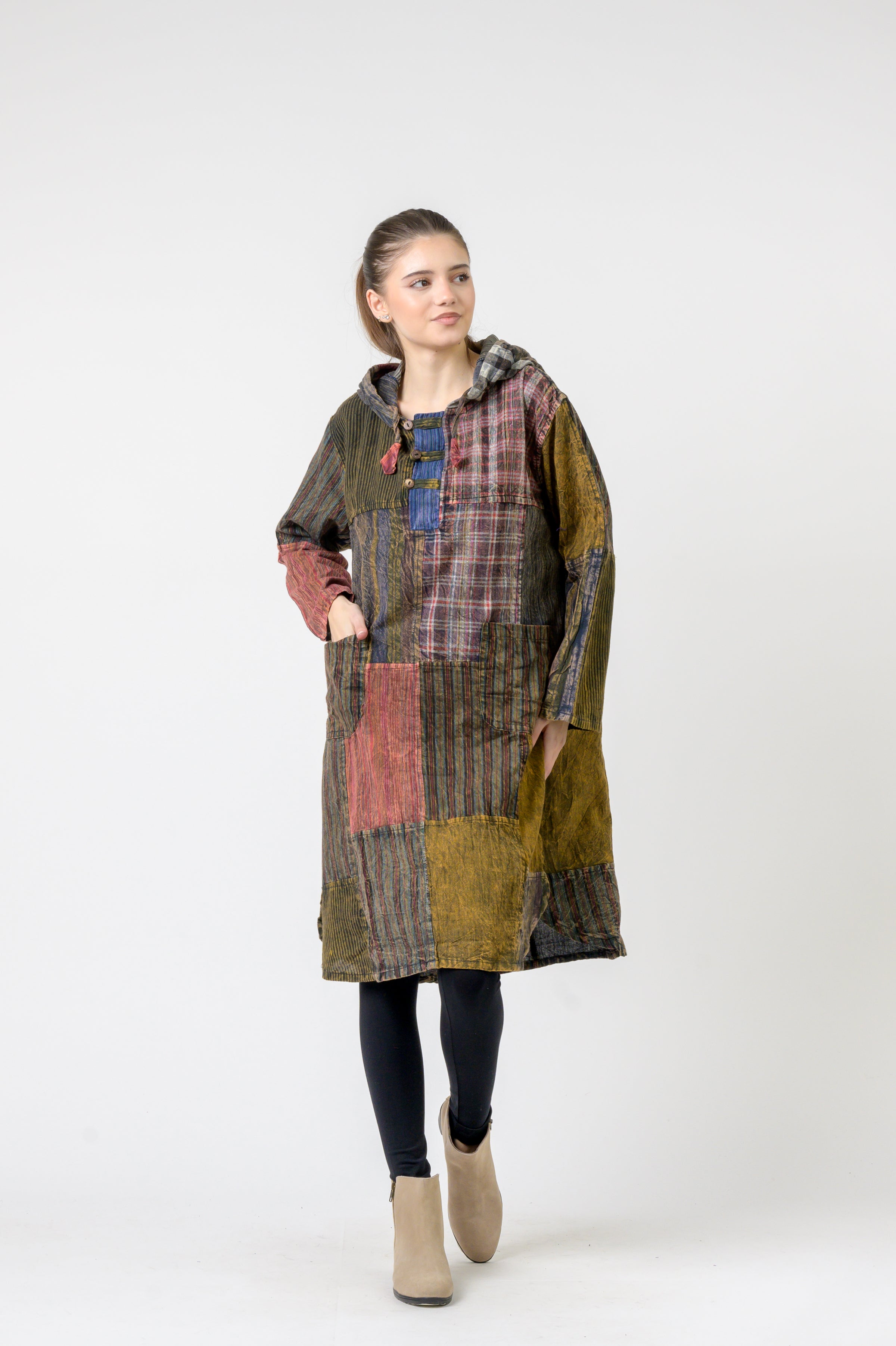 Rhea Hooded Cotton Full Sleeve Casual Wear