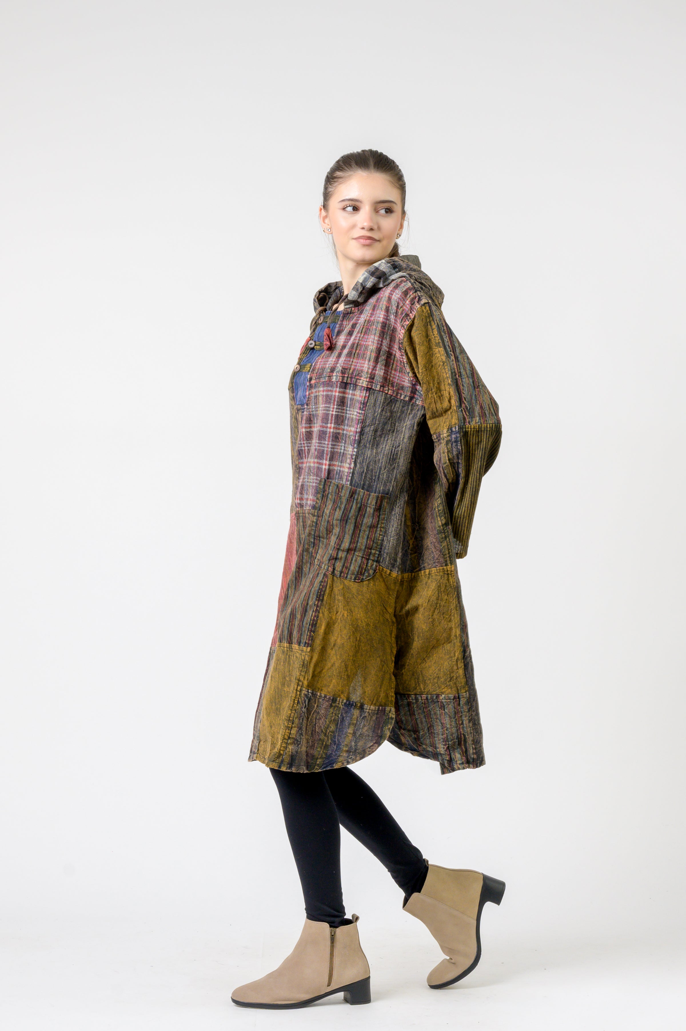 Rhea Hooded Cotton Full Sleeve Casual Wear