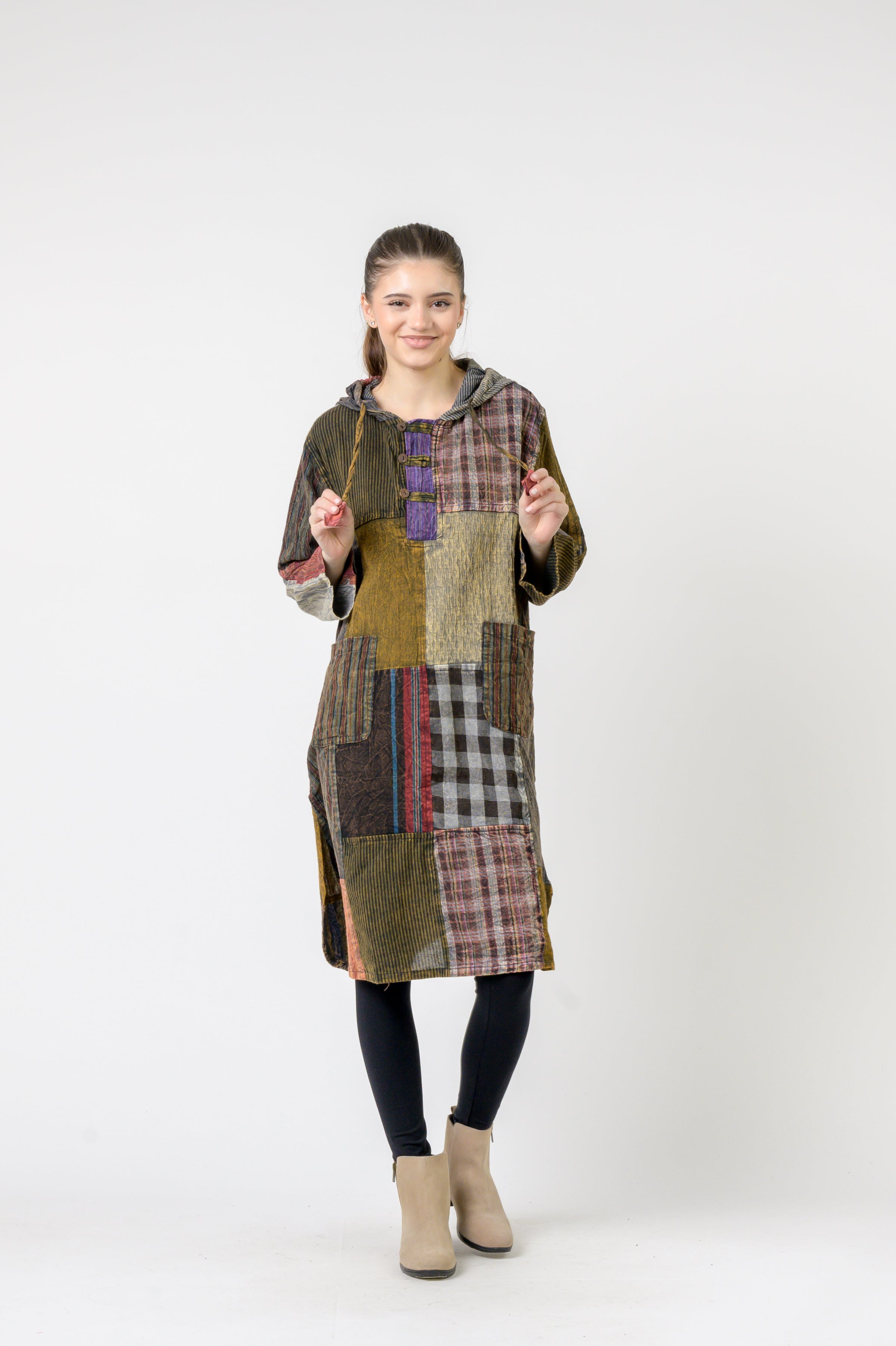 Rhea Hooded Cotton Full Sleeve Casual Wear