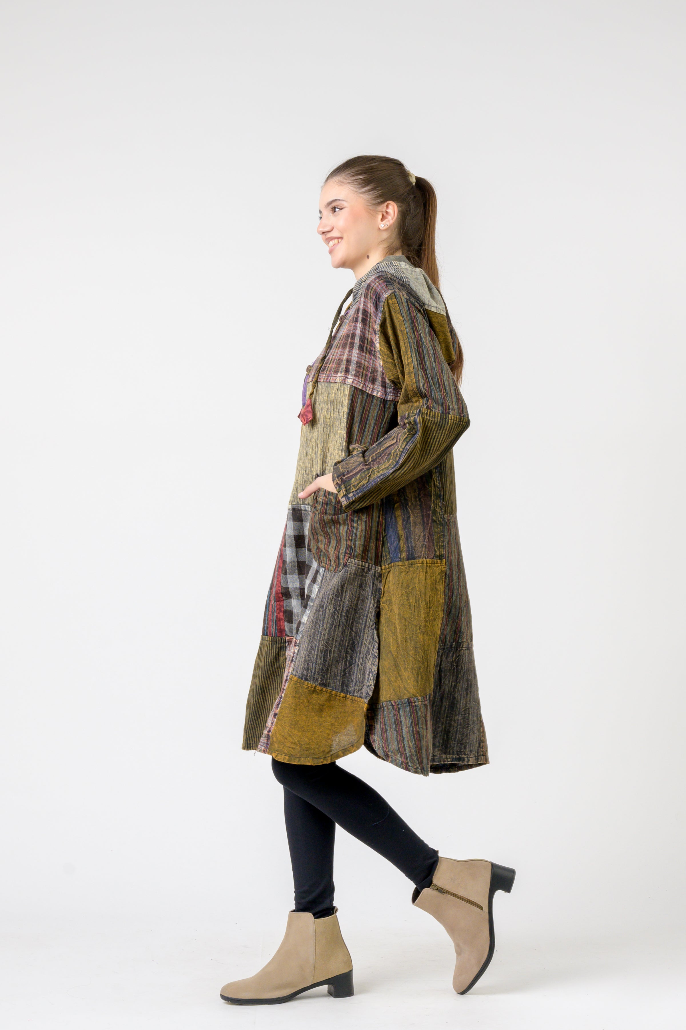 Rhea Hooded Cotton Full Sleeve Casual Wear