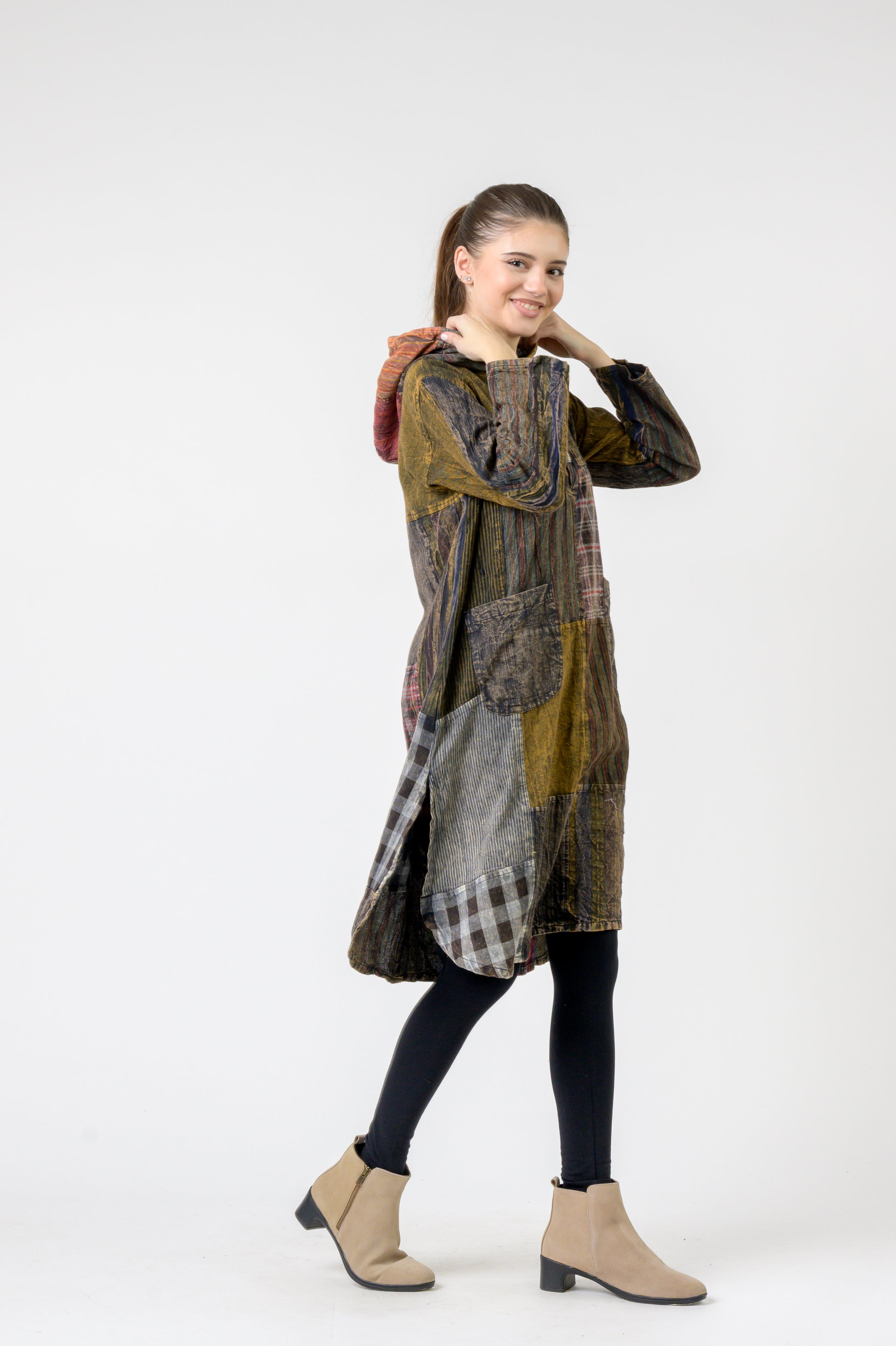 Rhea Hooded Cotton Full Sleeve Casual Wear