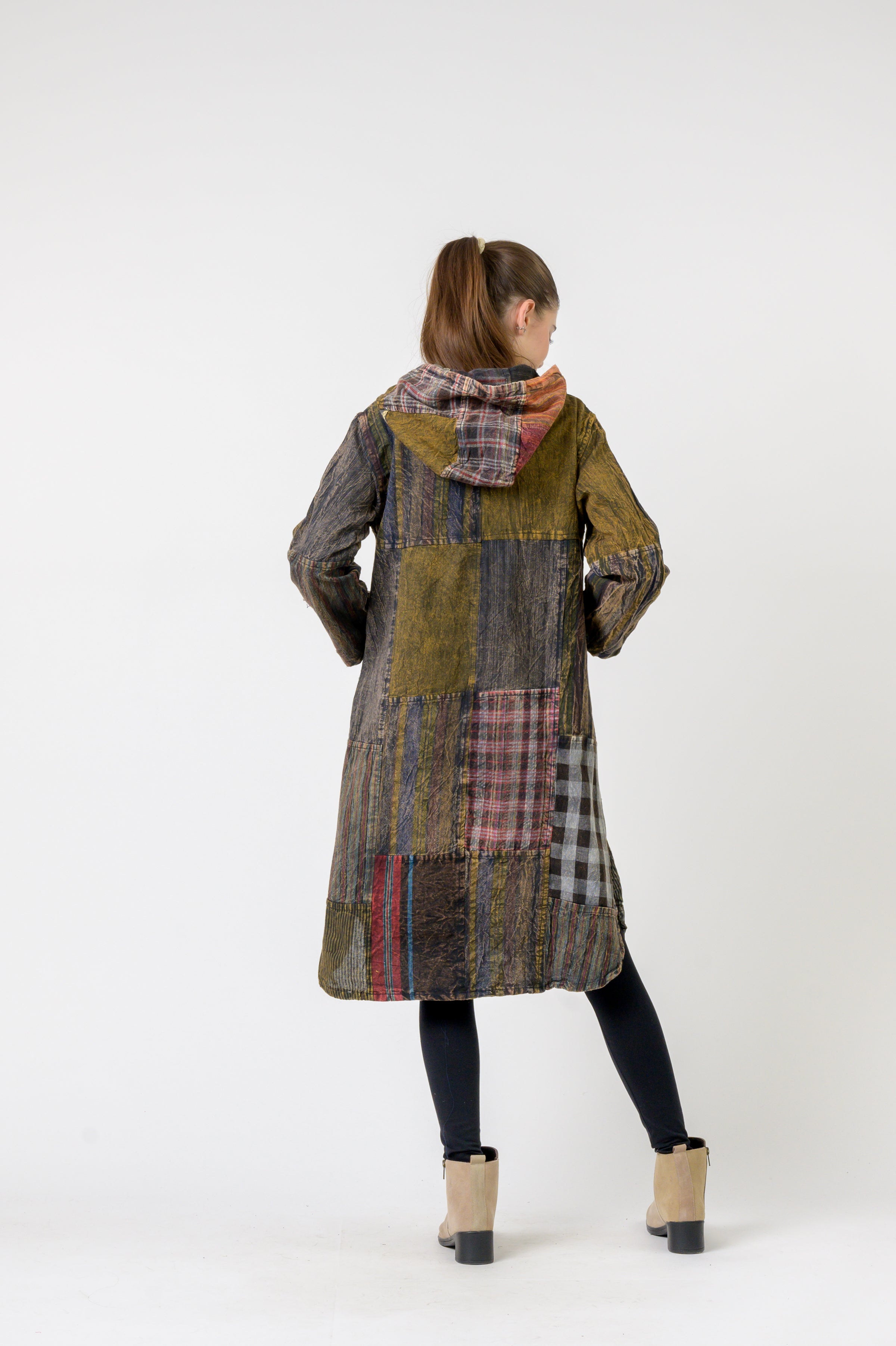 Rhea Hooded Cotton Full Sleeve Long Shirt