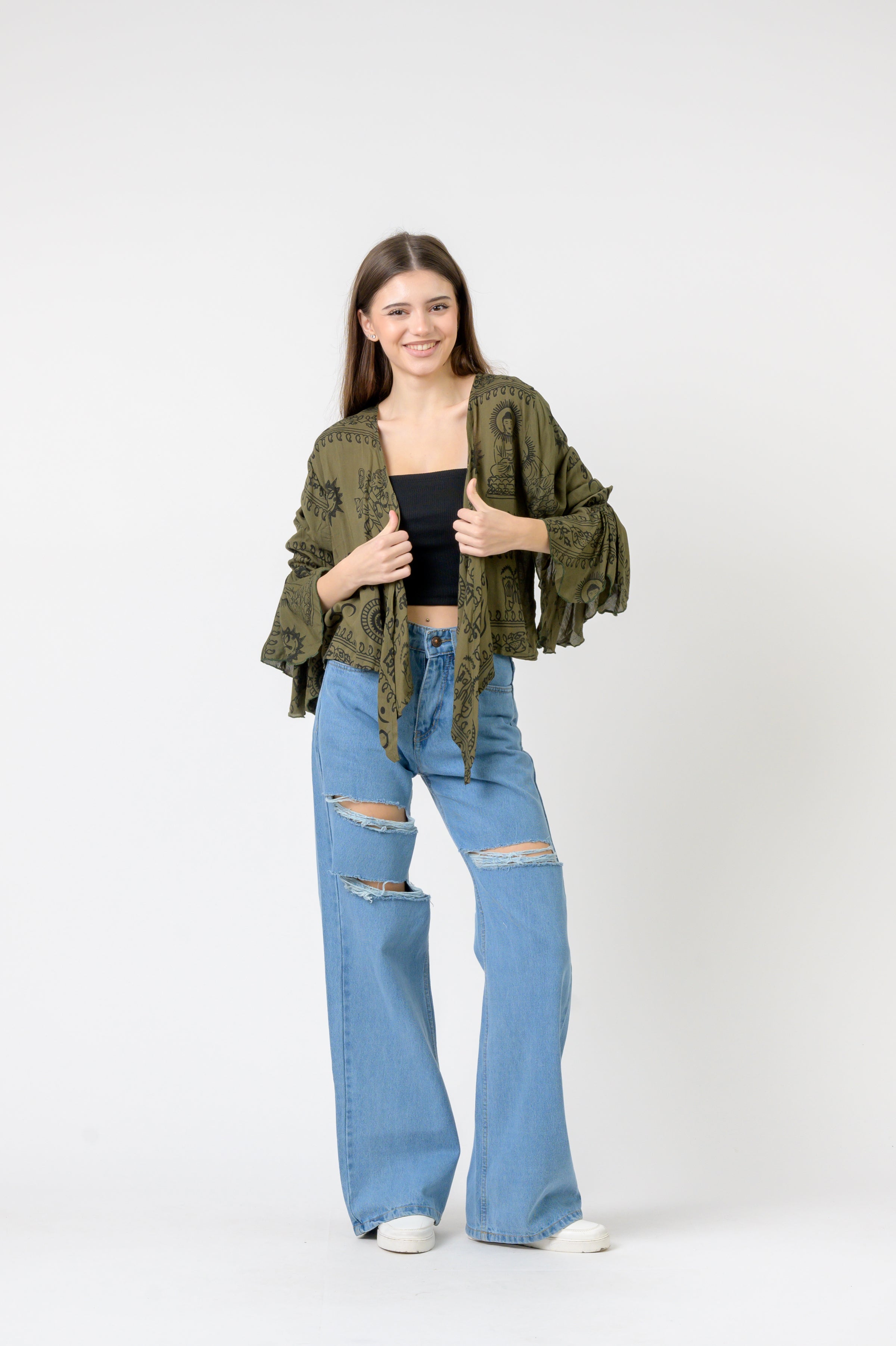 Rhea Flowing Long Sleeve Top