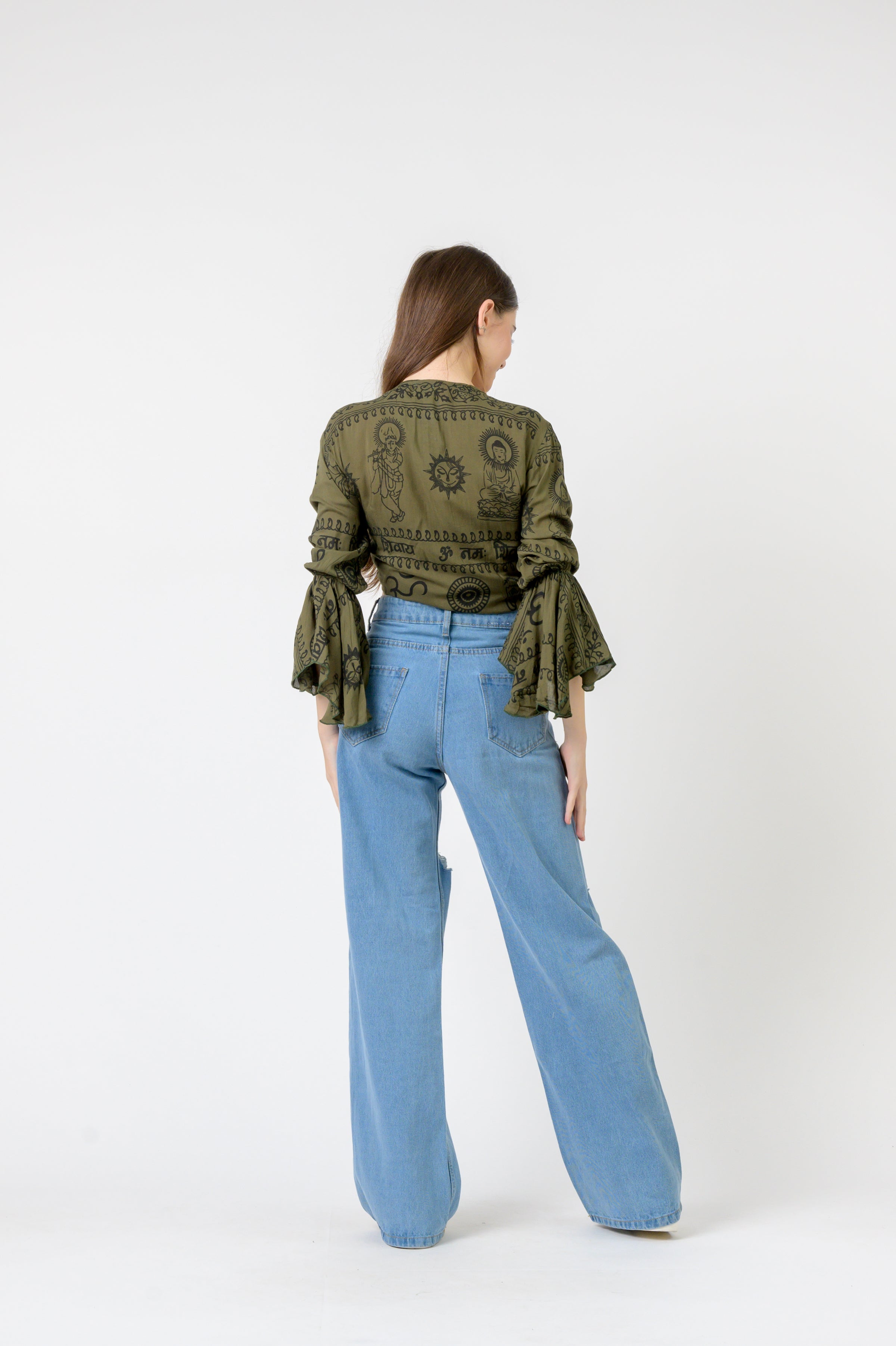 Rhea Flowing Long Sleeve Top