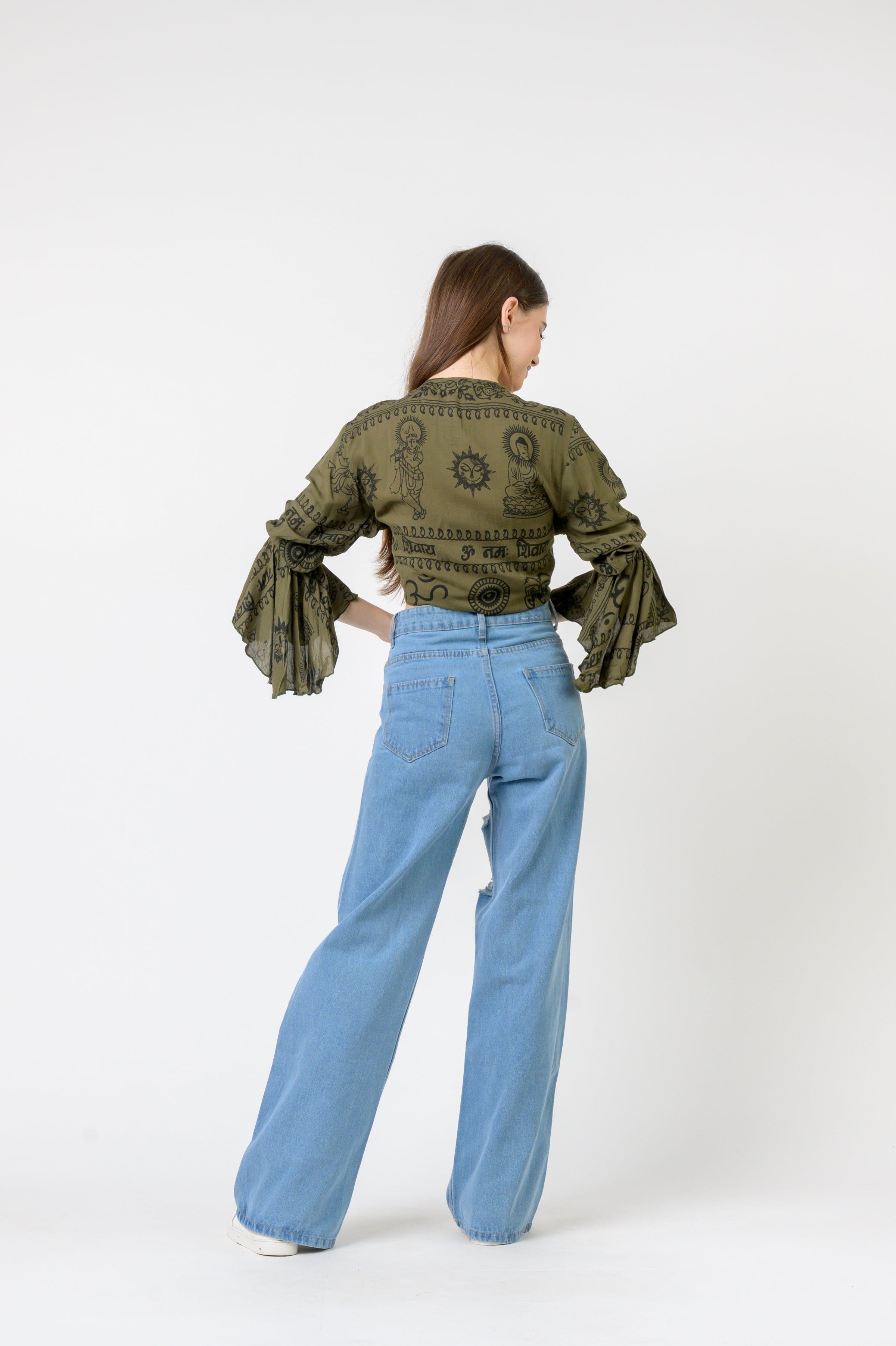 Rhea Flowing Long Sleeve Top