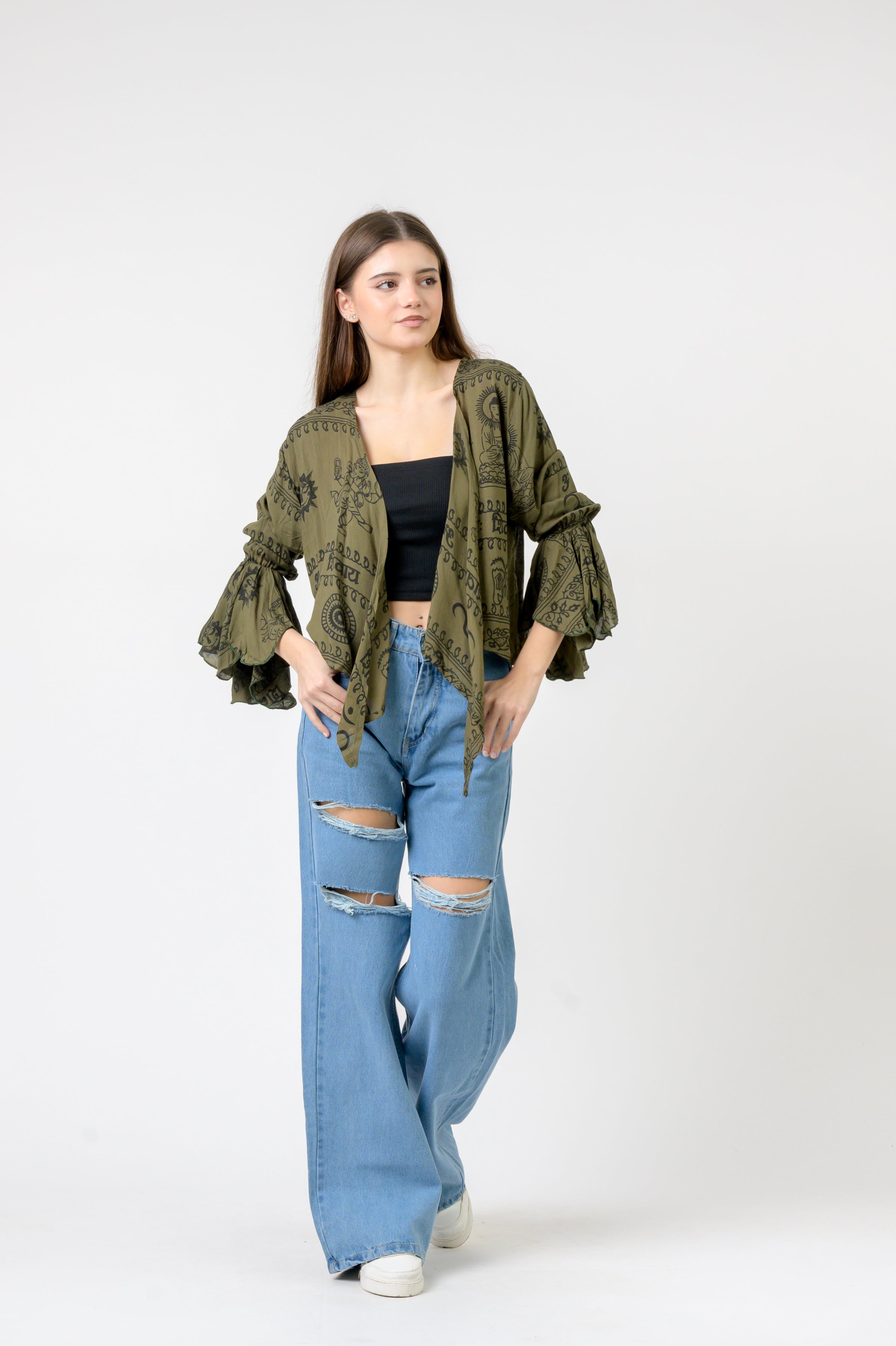 Rhea Flowing Long Sleeve Top