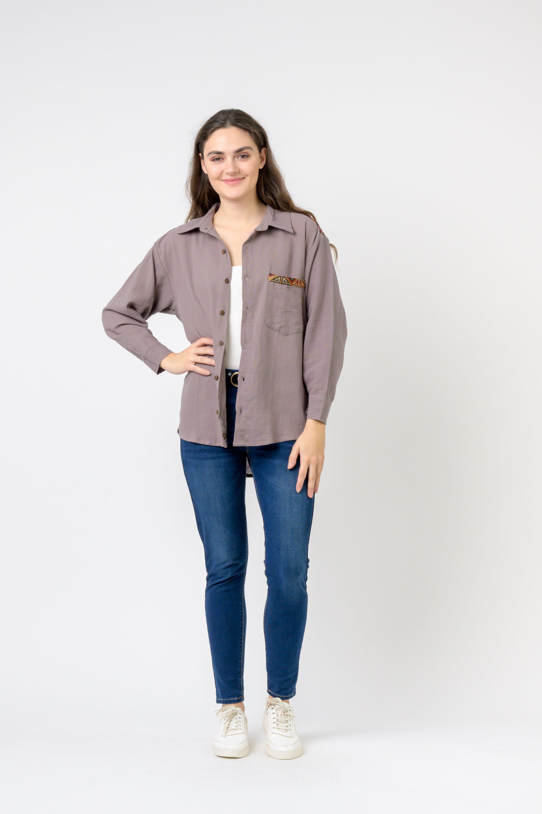 Rhea Collar and Pocket Shirt
