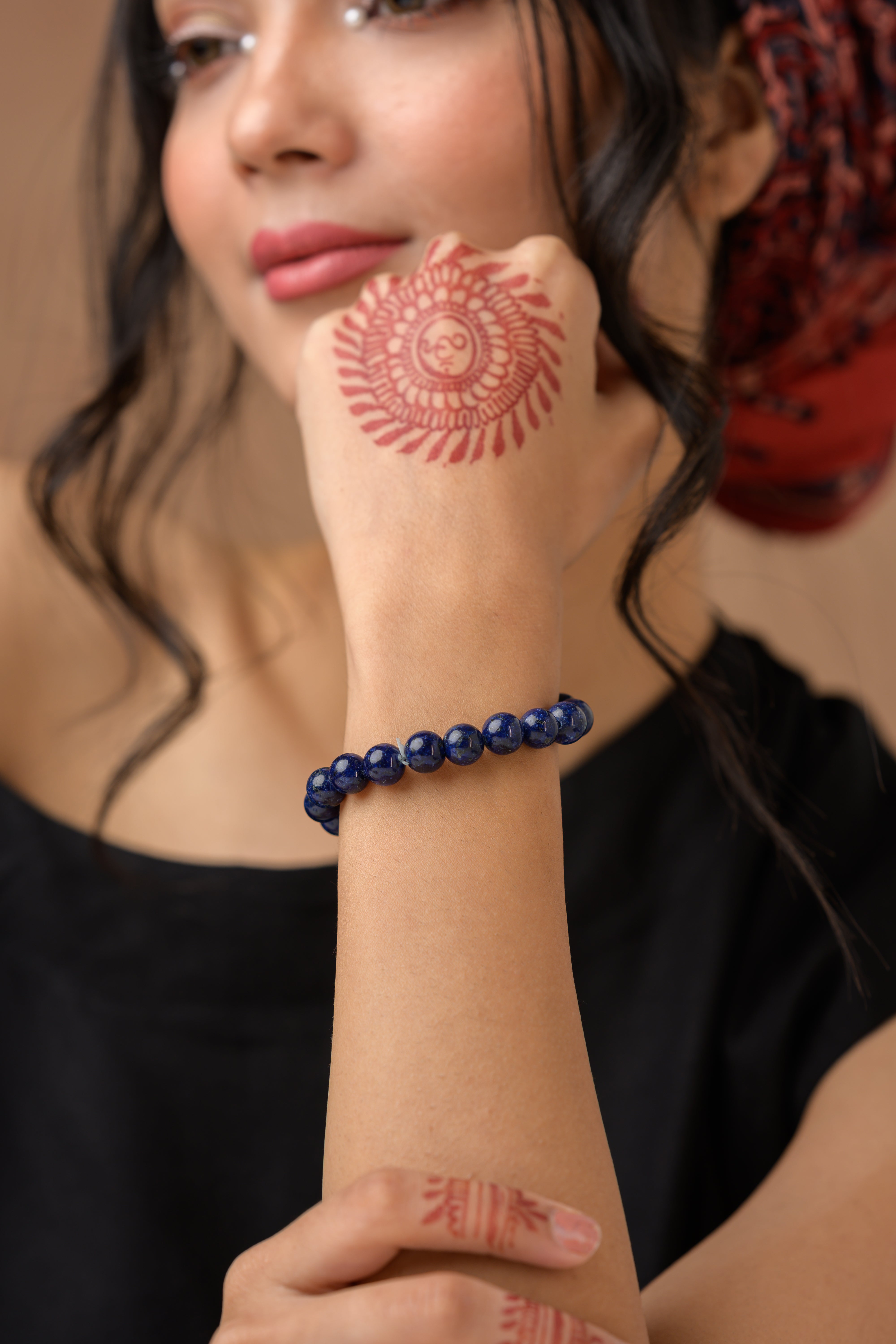Lapis Bead Bracelet