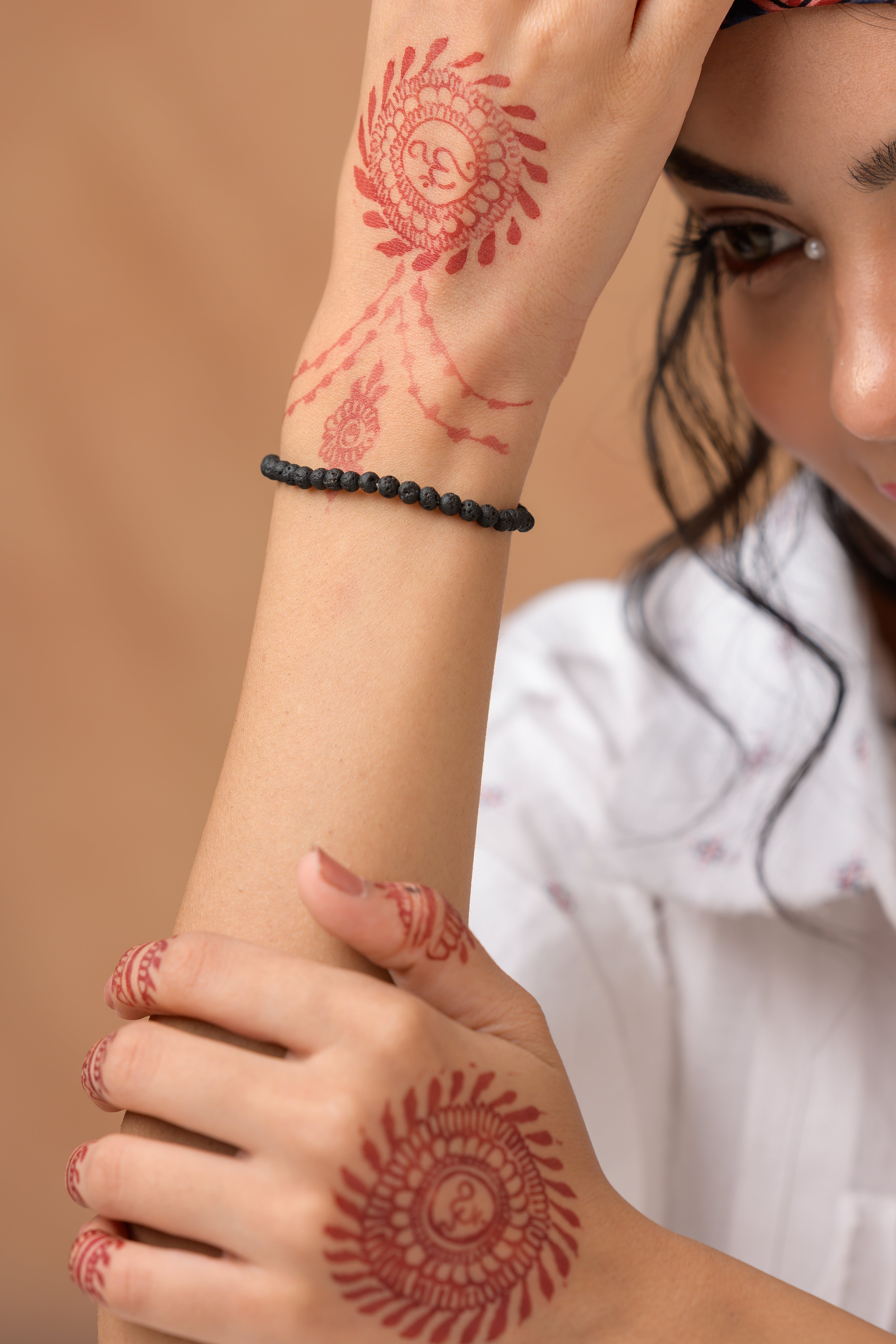 Lava Stone Bead Bracelet