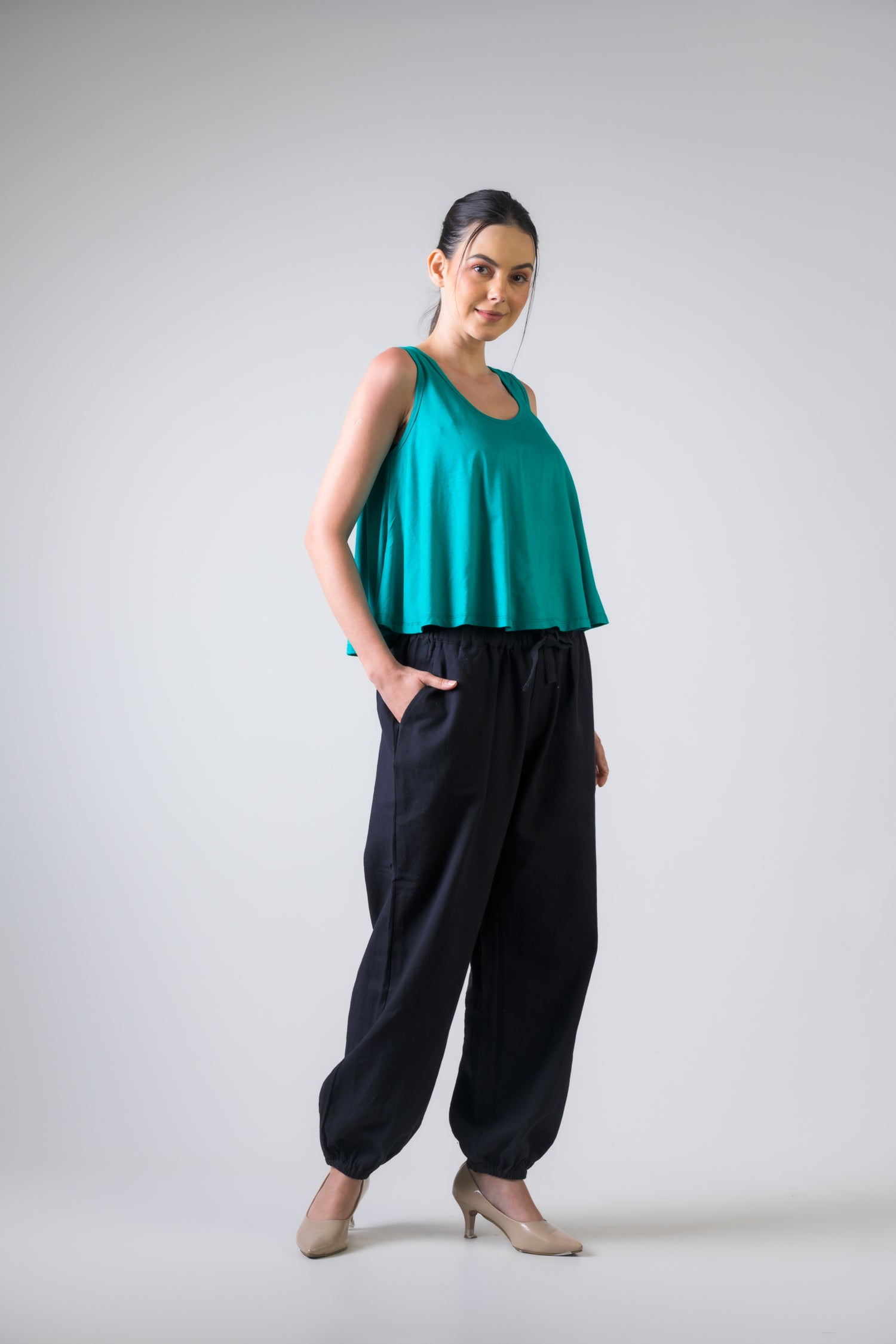 Rhea Lycra Crop Top
