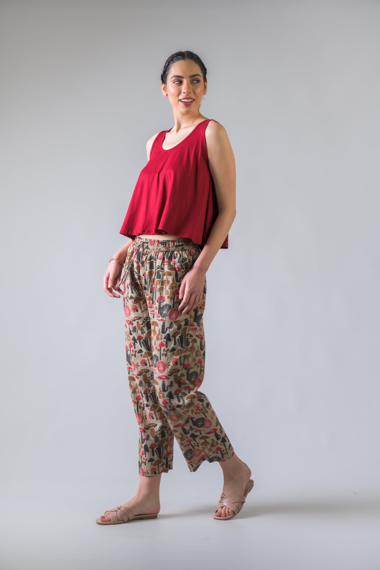 Rhea Lycra Crop Top