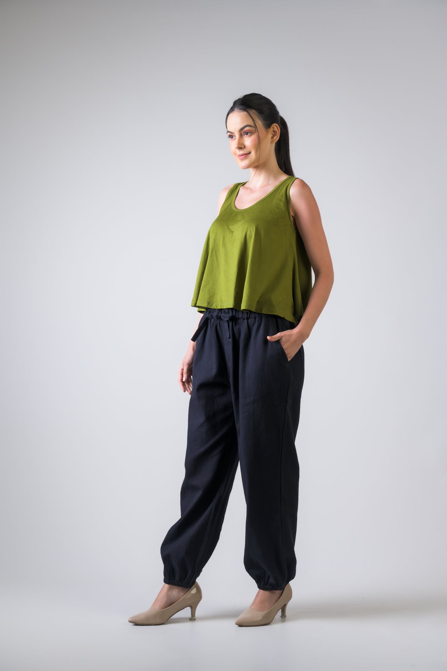 Rhea Lycra Crop Top