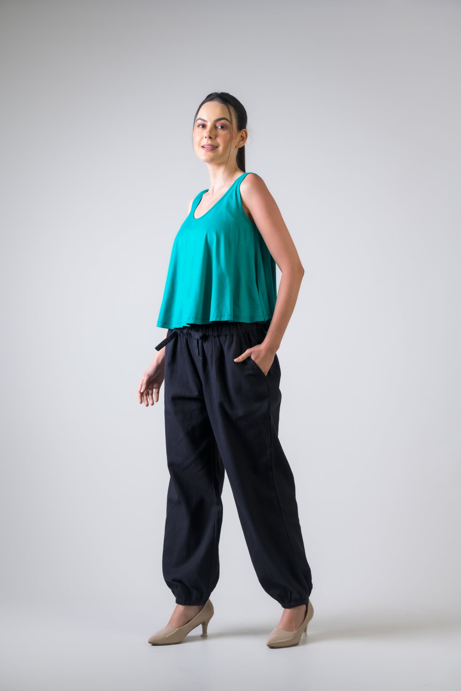 Rhea Lycra Crop Top