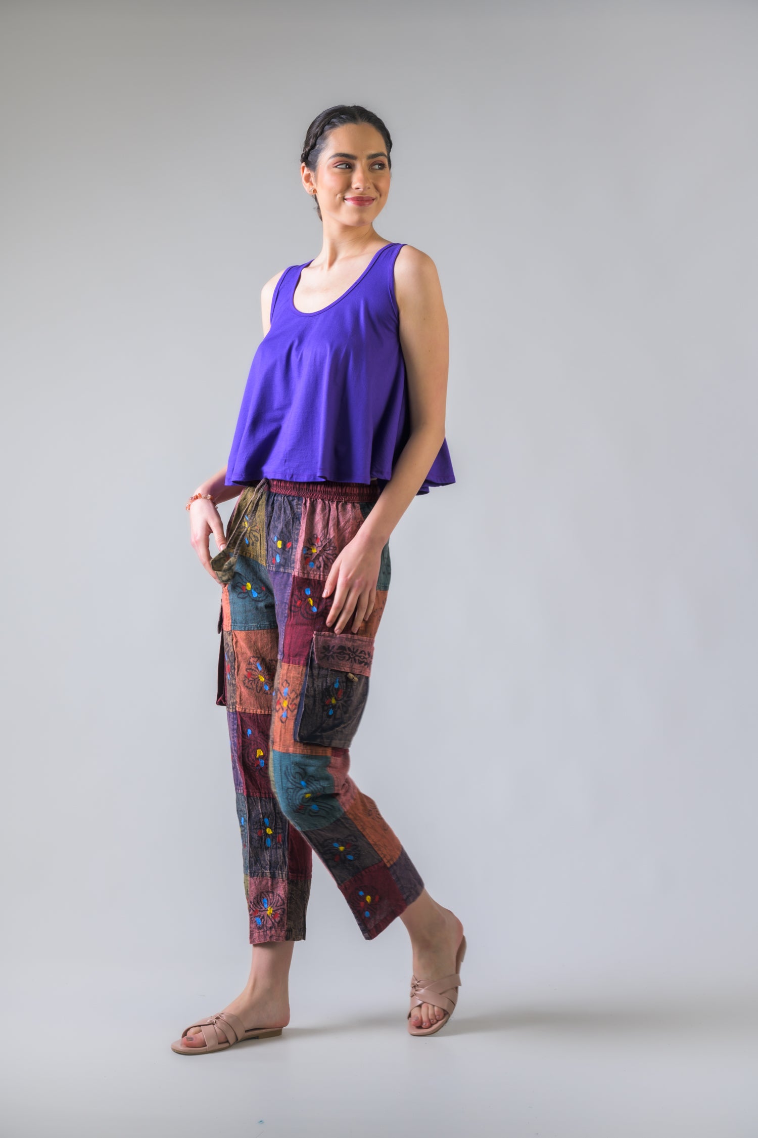 Rhea Lycra Crop Top