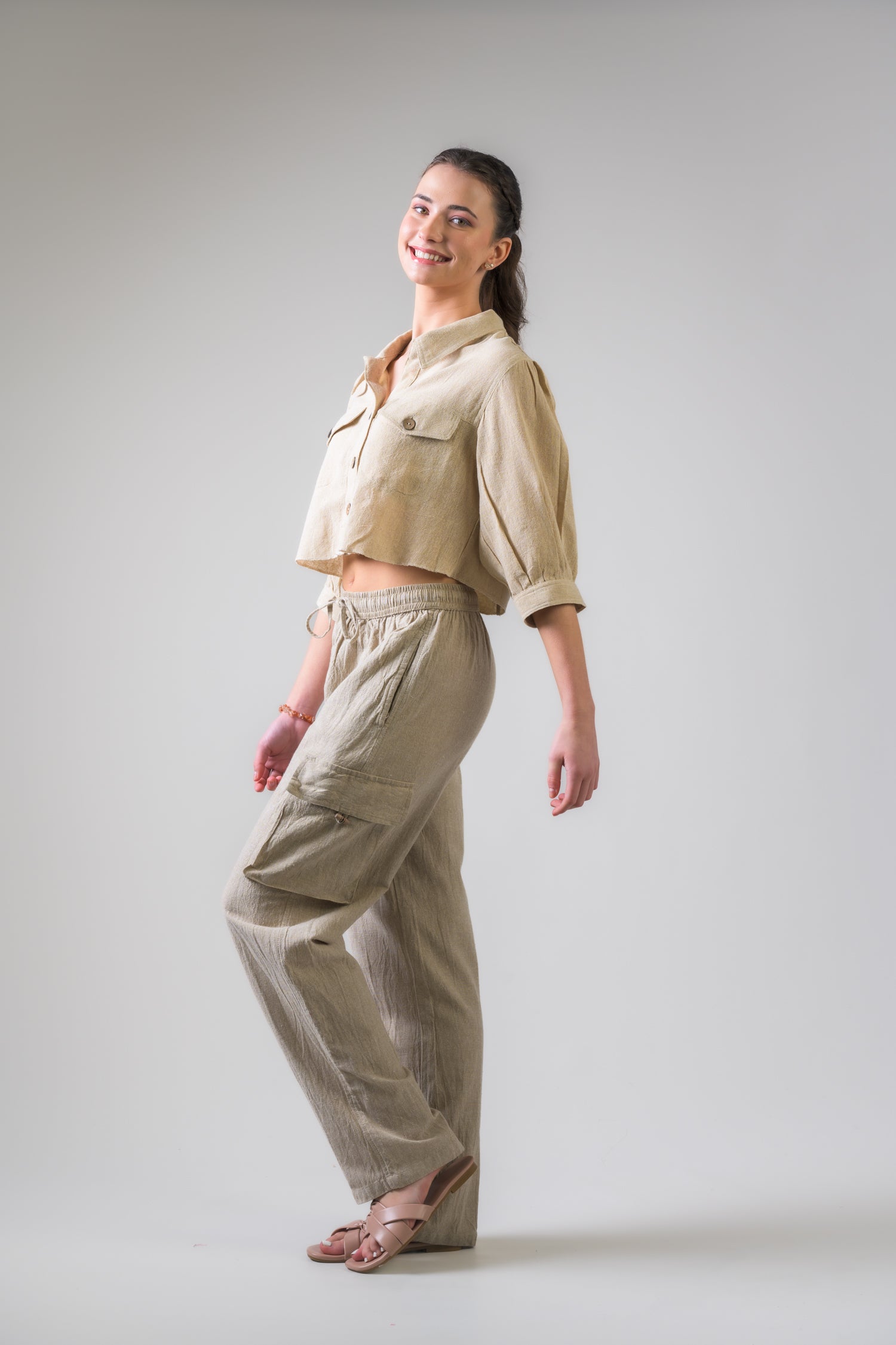 Rhea Button-Down Short Jacket