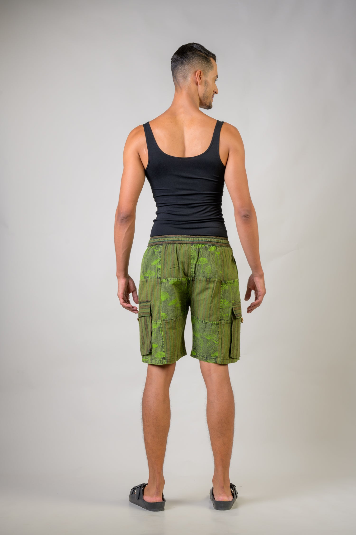 Rhea Mushroom Patch Print Shorts