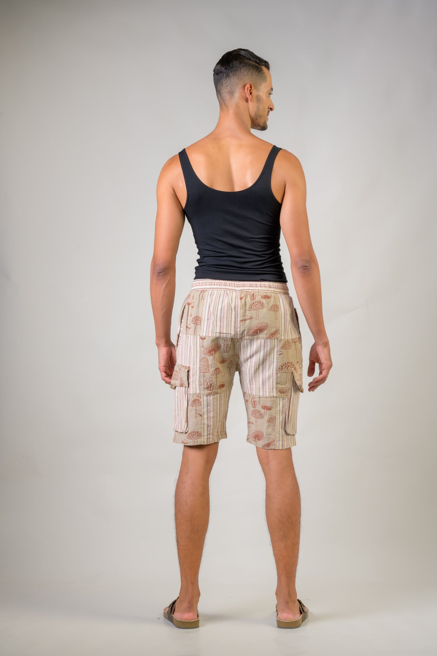 Rhea Mushroom Patch Print Shorts