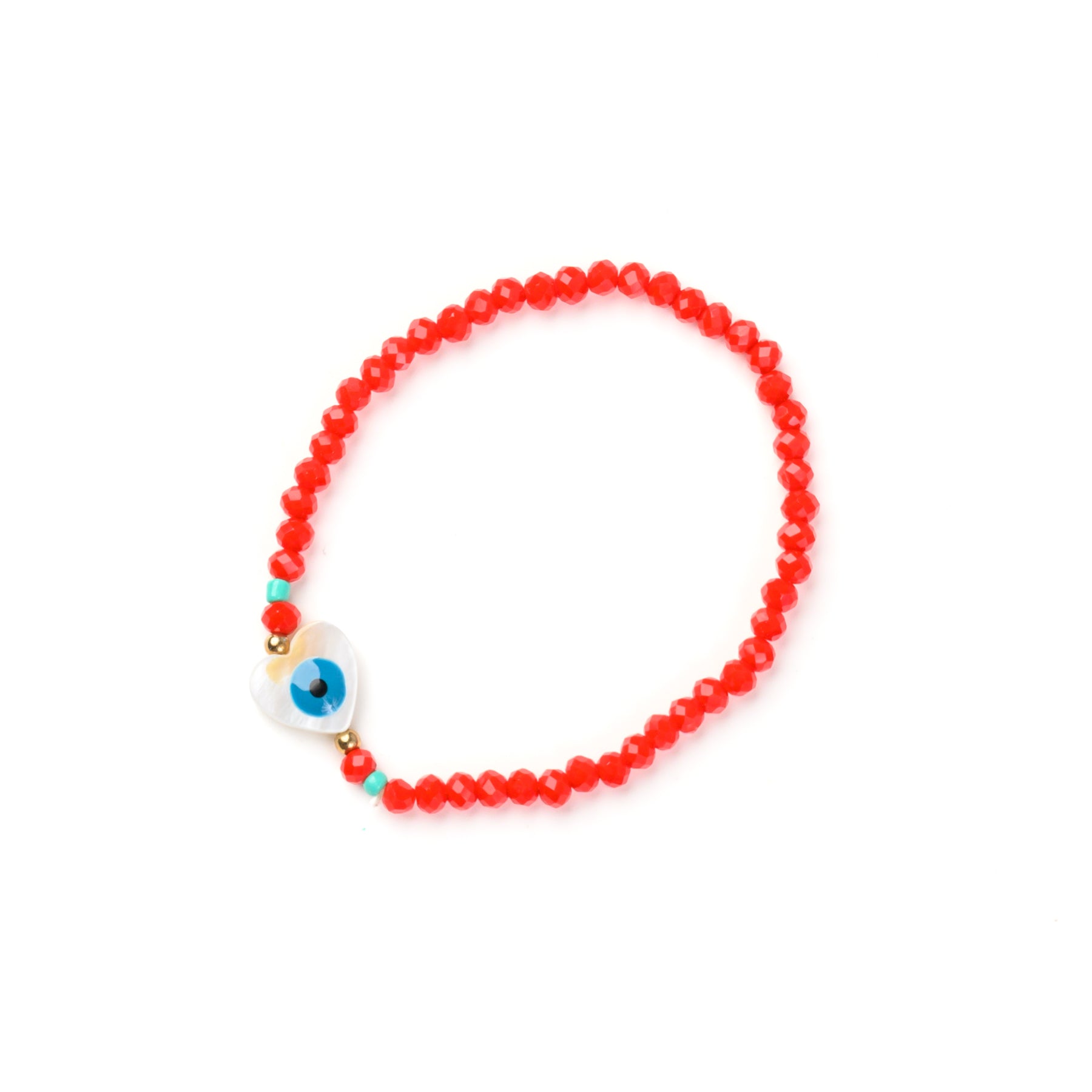 Heart Evil Eye Bracelet