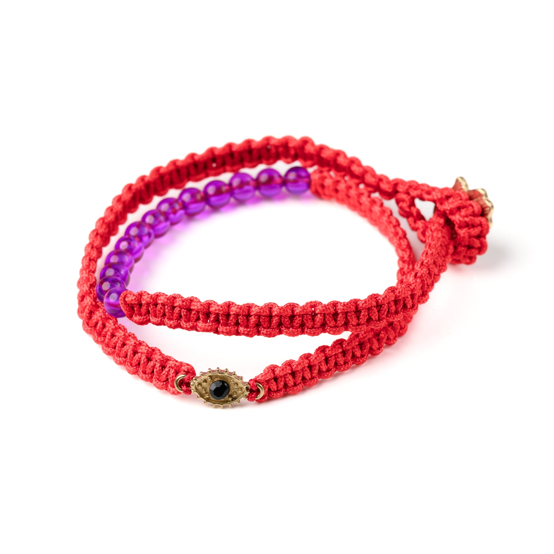 Evil Eye & Hamsa Dual Cord Bracelet