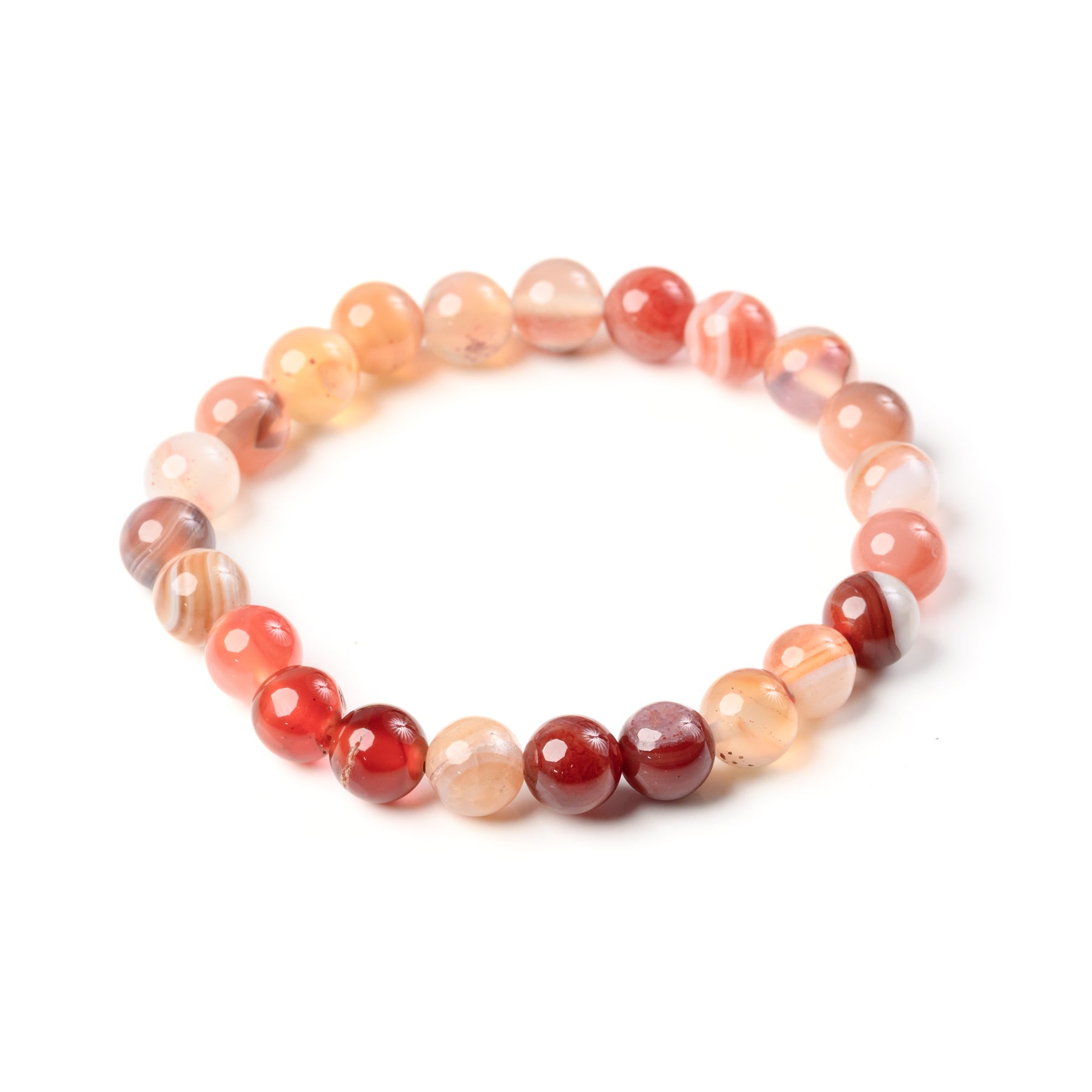 Botswana Agate Bead Bracelet