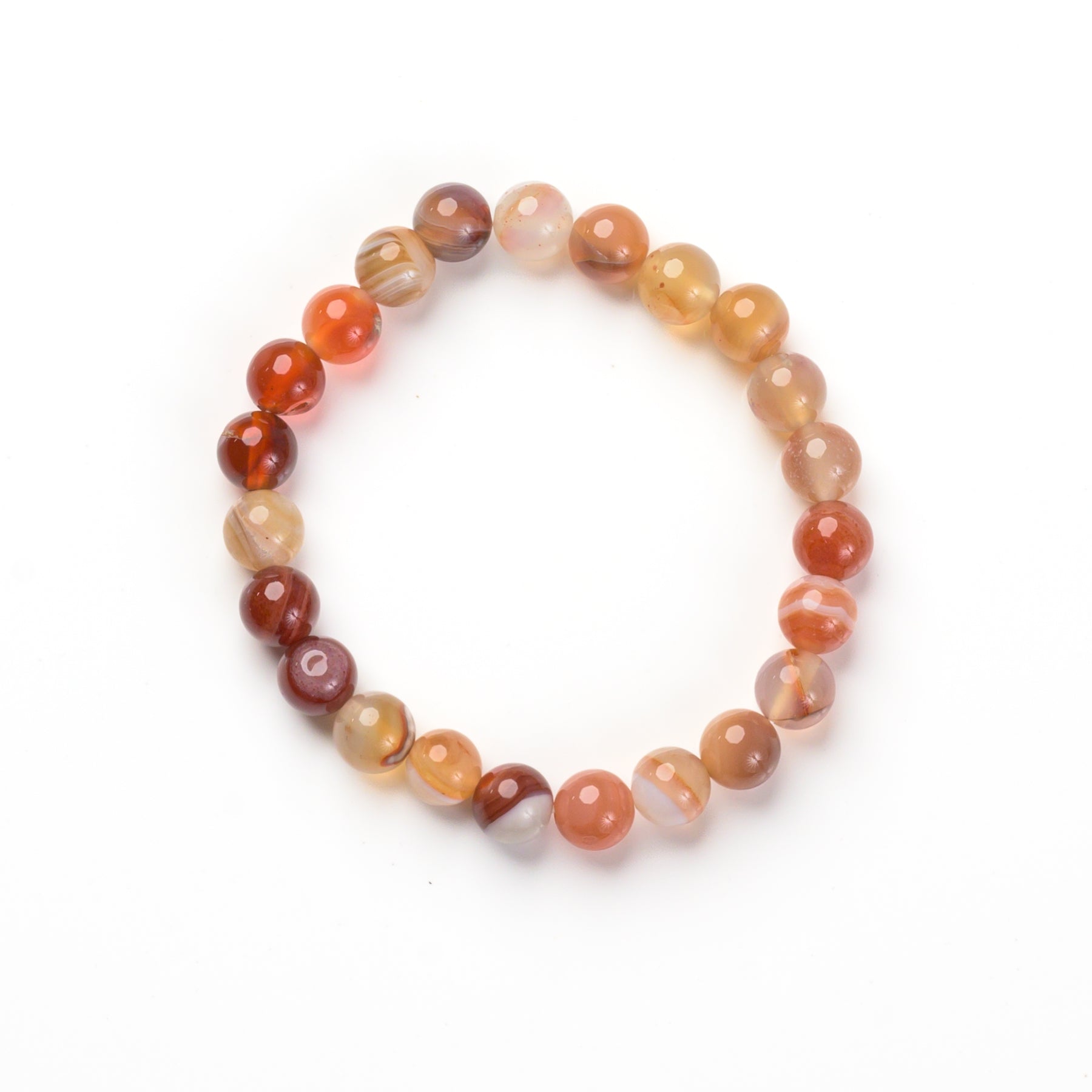 Botswana Agate Bead Bracelet