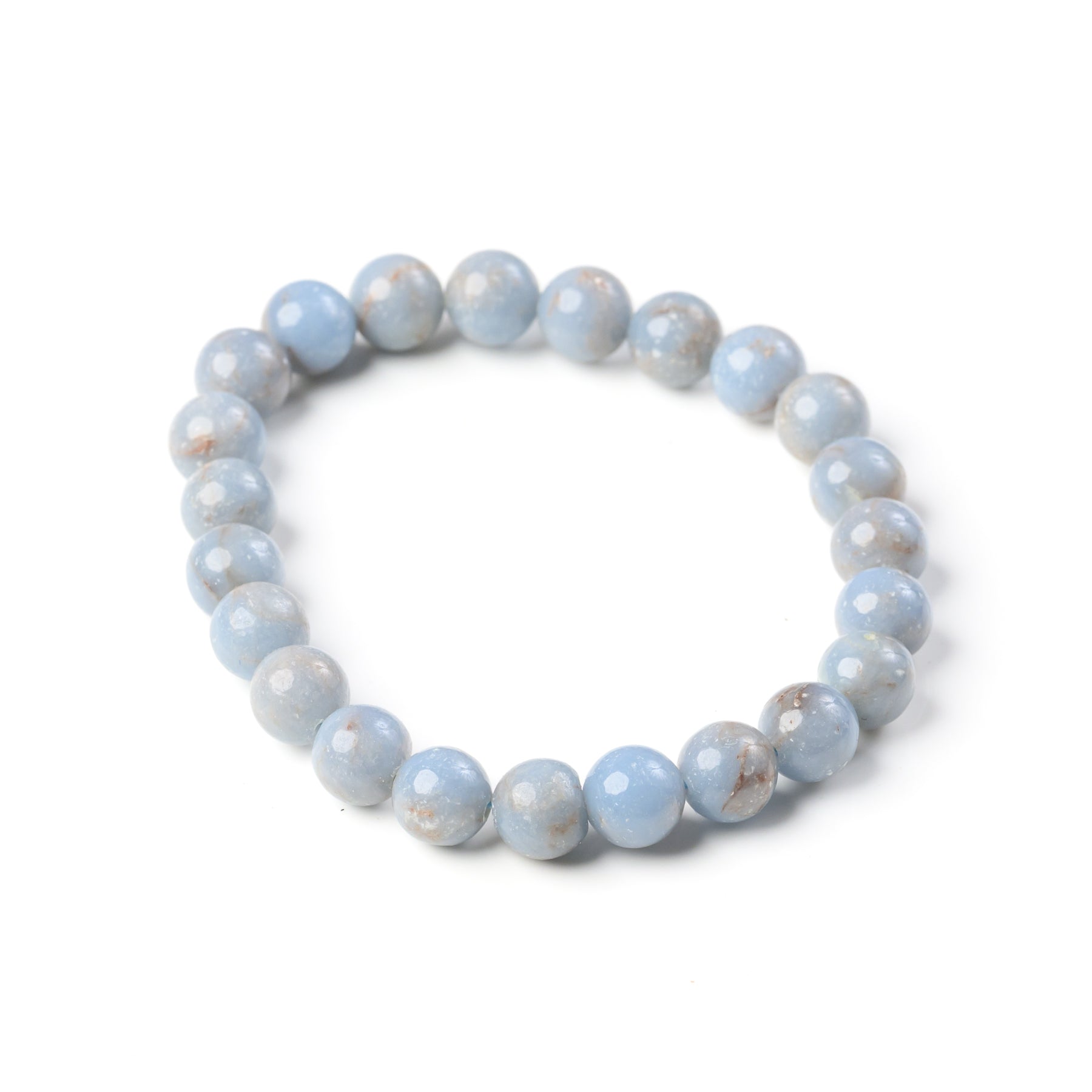 Angelite Bead Bracelet