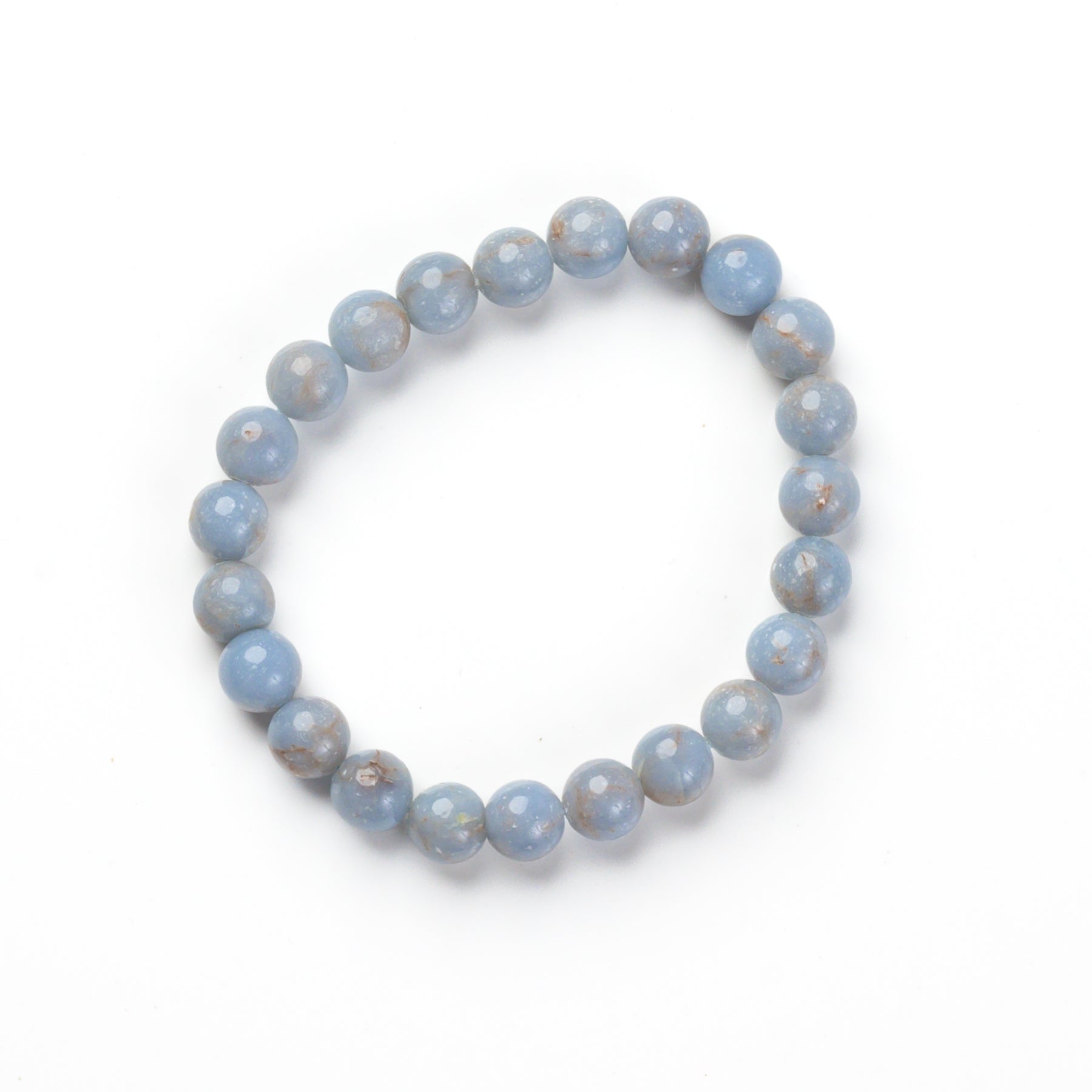 Angelite Bead Bracelet