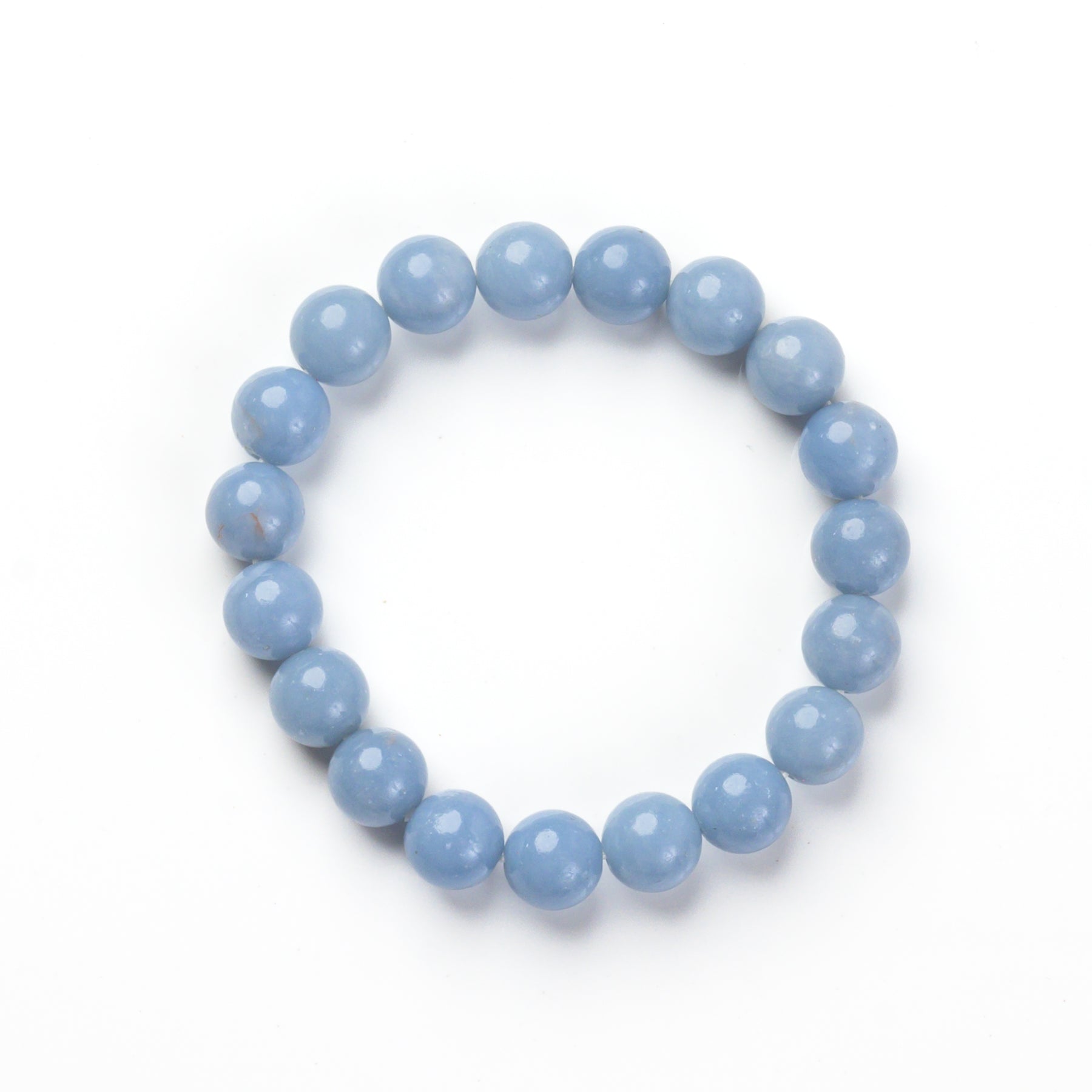 Angelite Bead Bracelet
