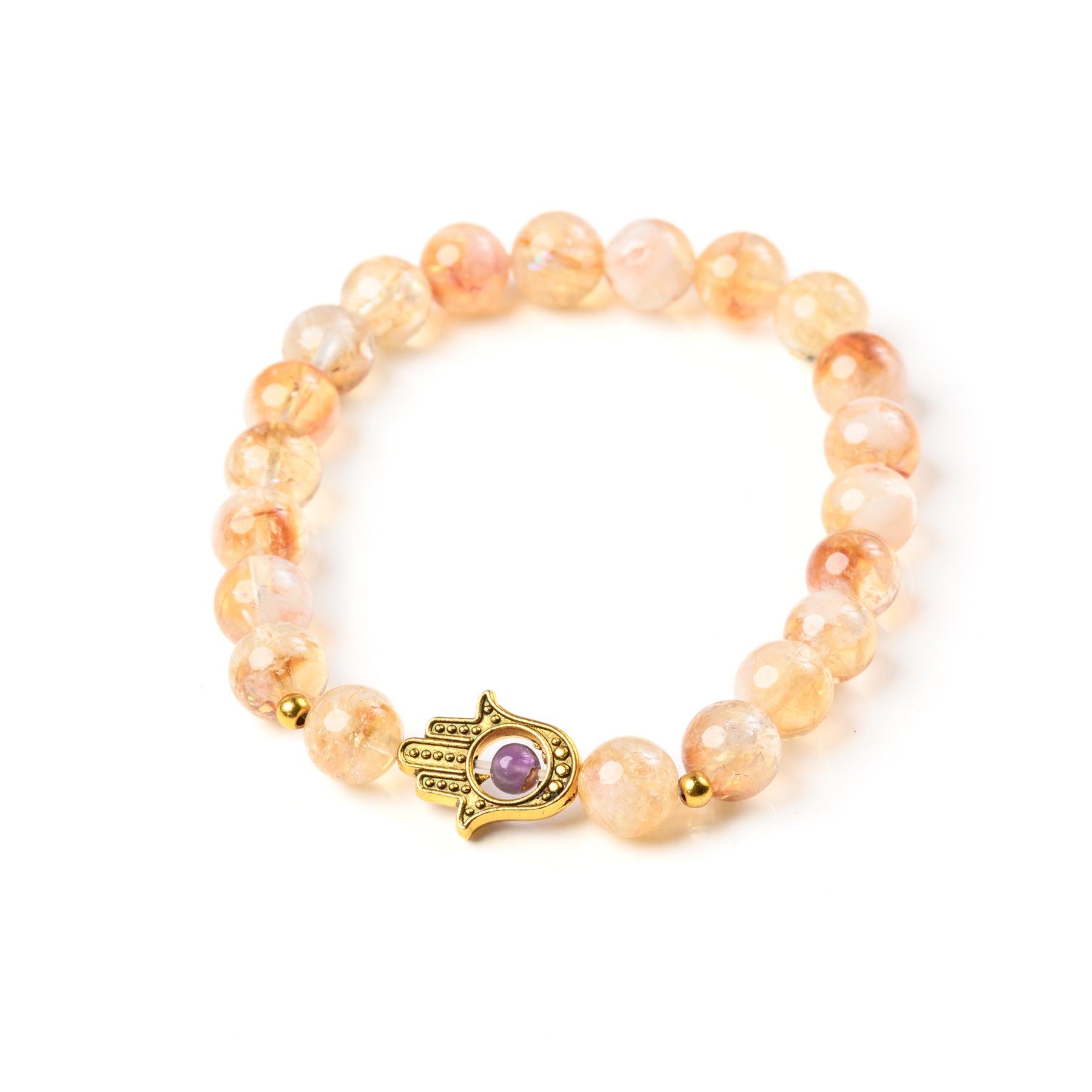 Hamsa Beaded Bracelet - 8mm