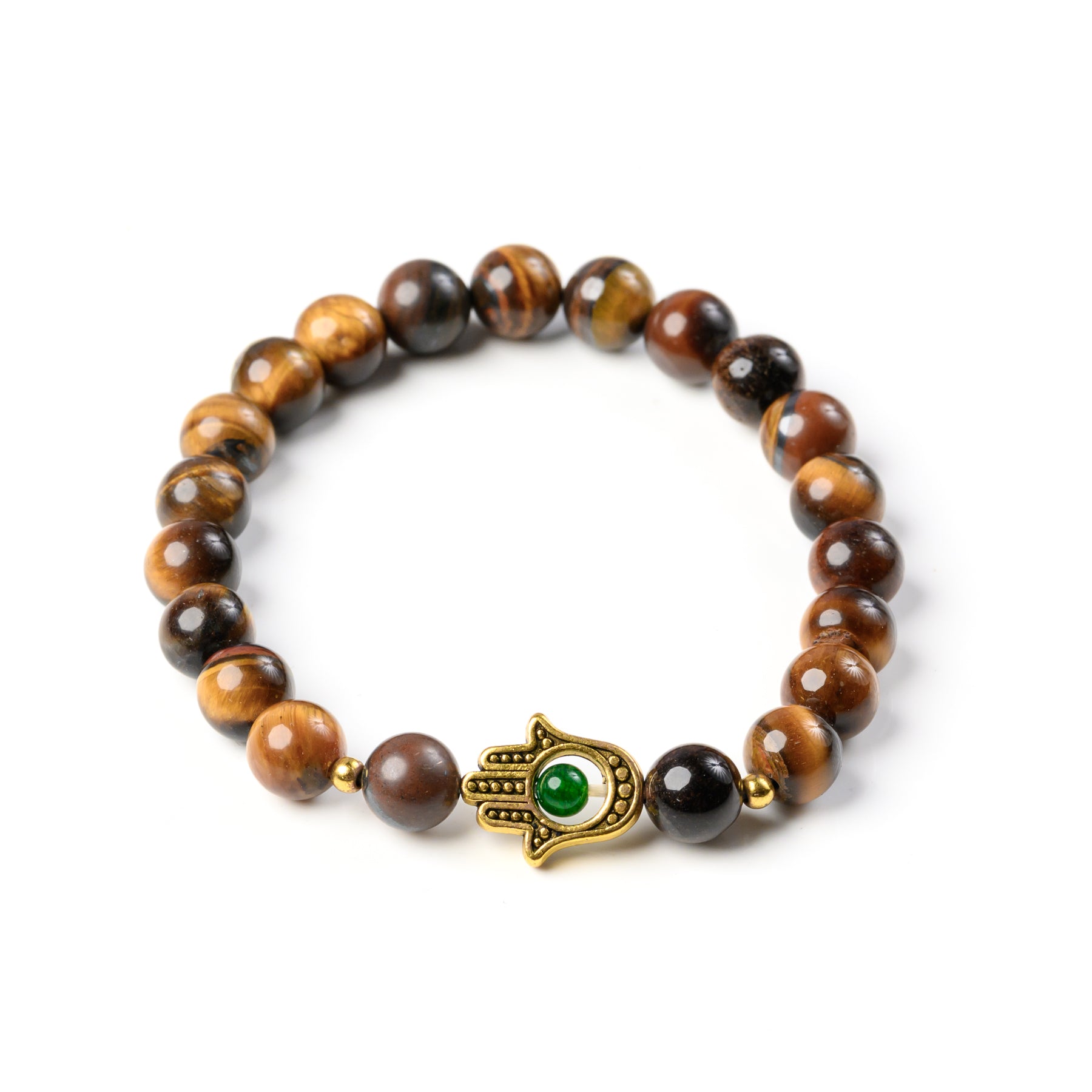 Hamsa Beaded Bracelet - 8mm
