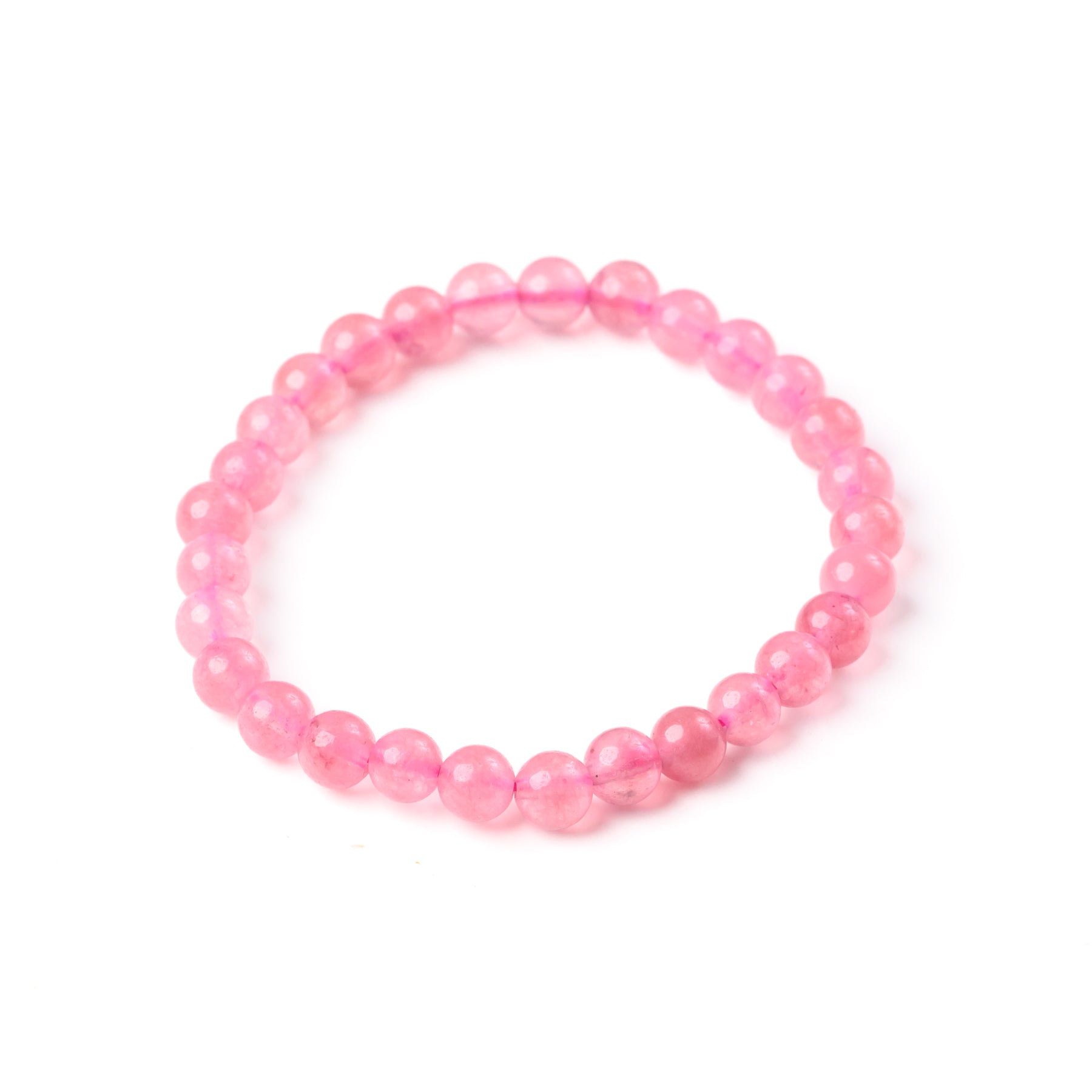 Strawberry Quartz Bead Bracelet