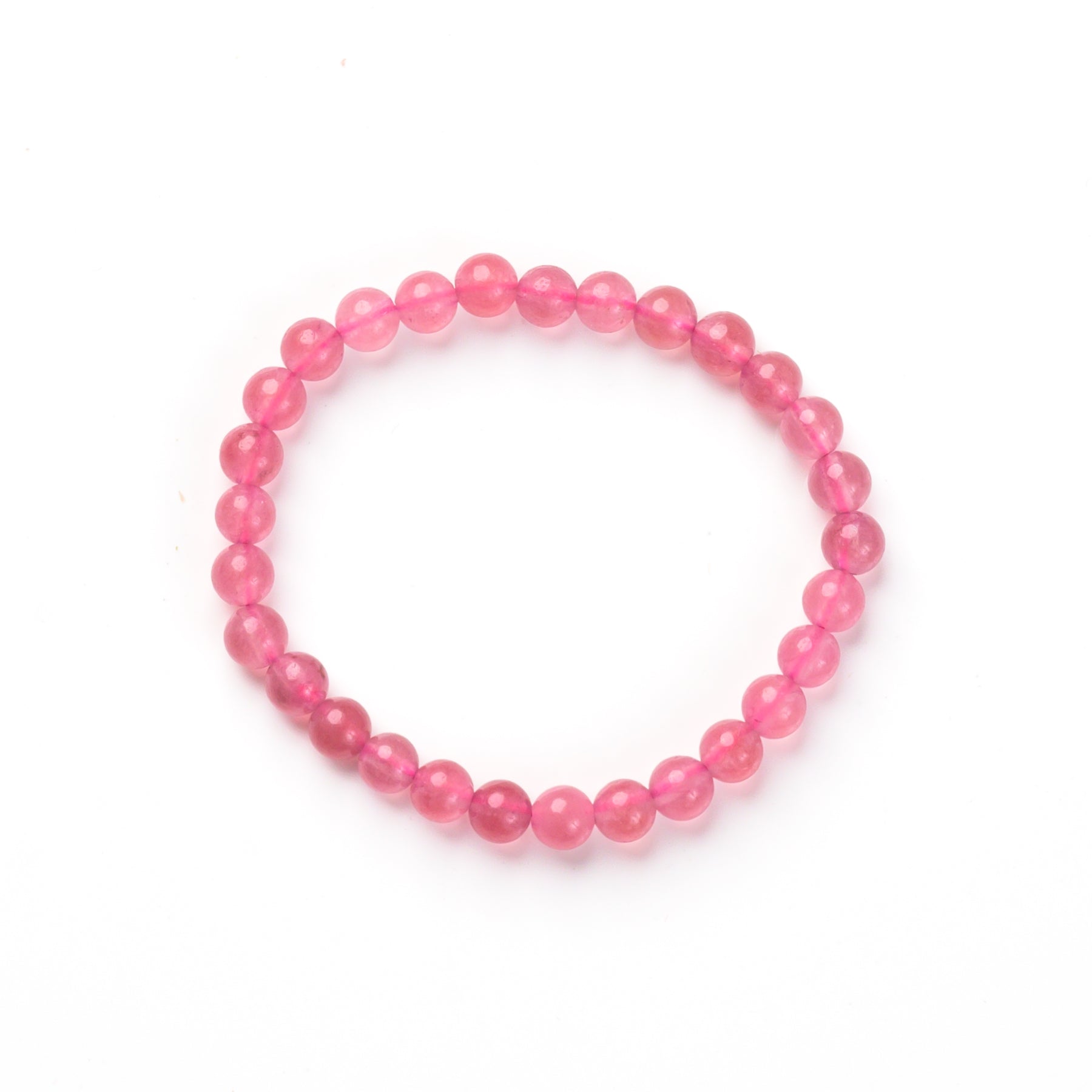Strawberry Quartz Bead Bracelet