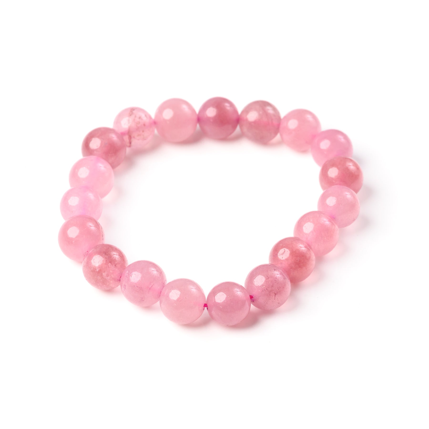 Strawberry Quartz Bead Bracelet