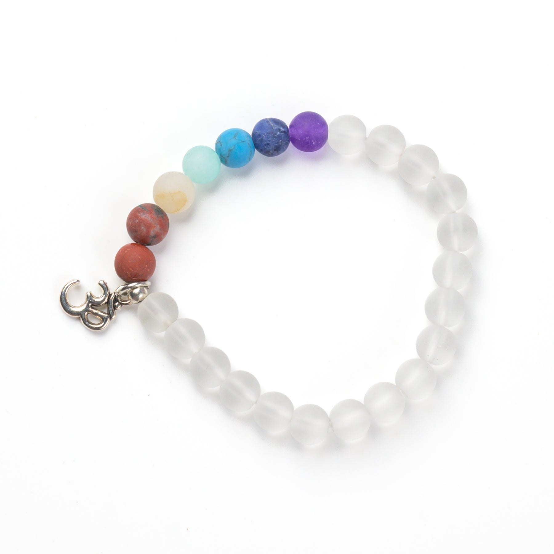 7 Chakra Stones Charm Bracelet