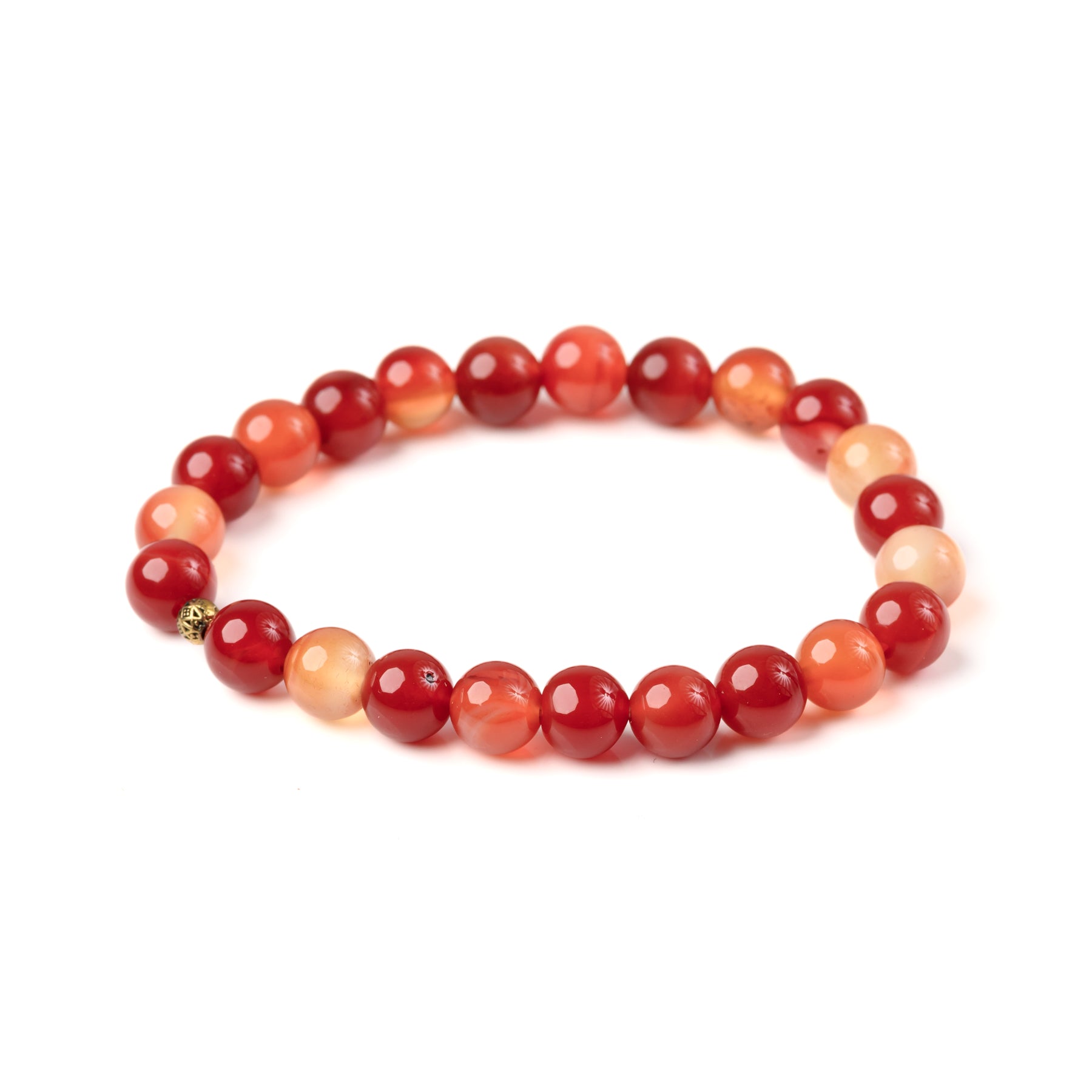Carnelian Bead Bracelet