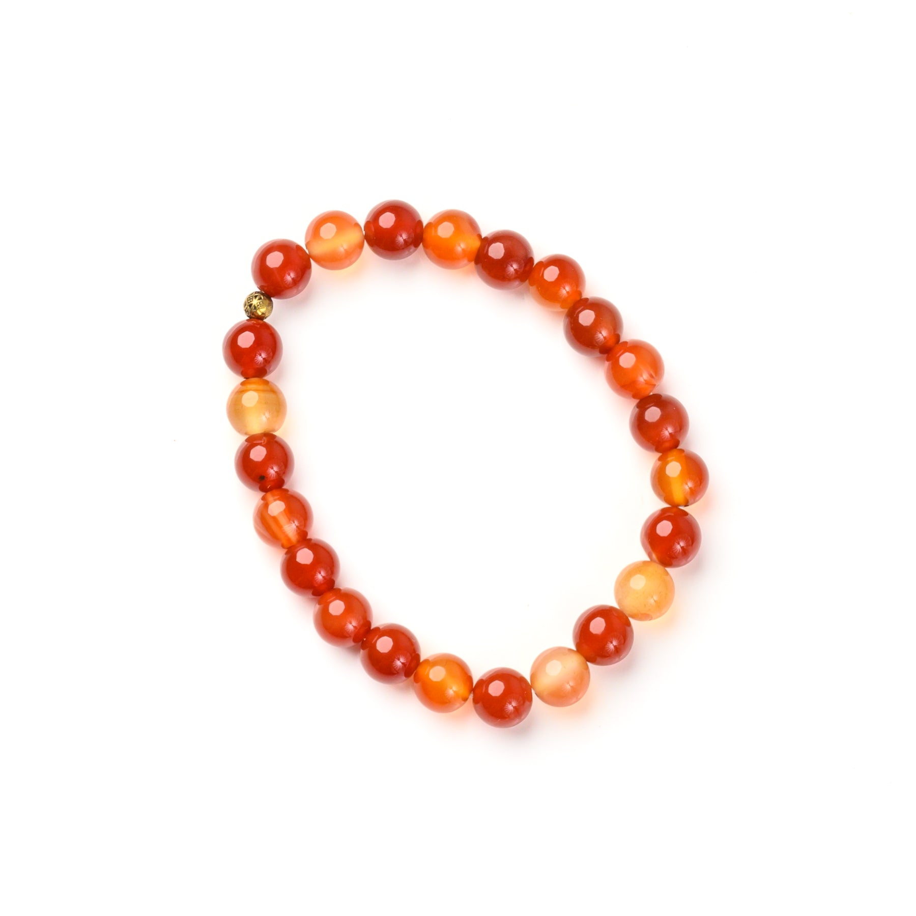 Carnelian Bead Bracelet