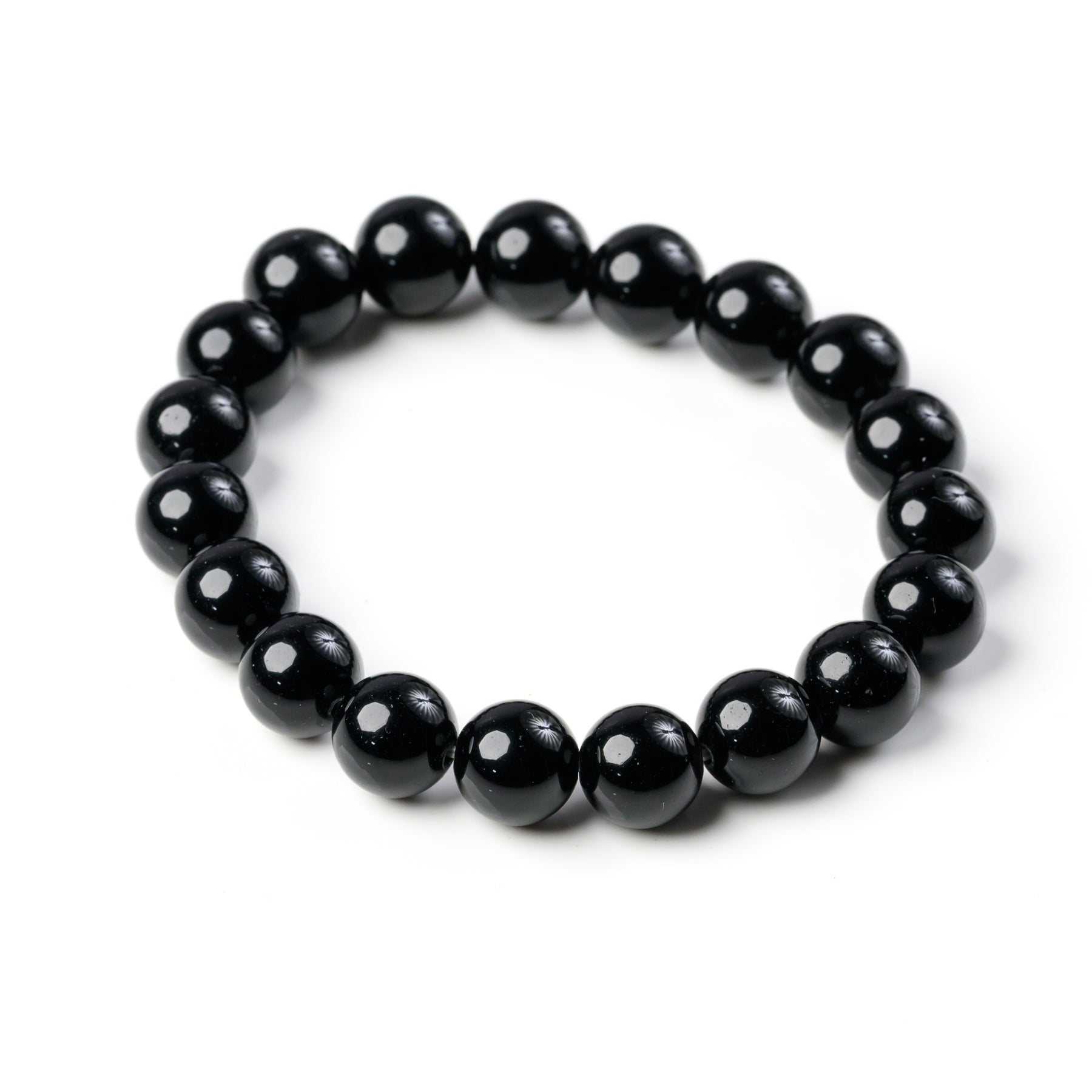 Black Obsidian Bead Bracelet