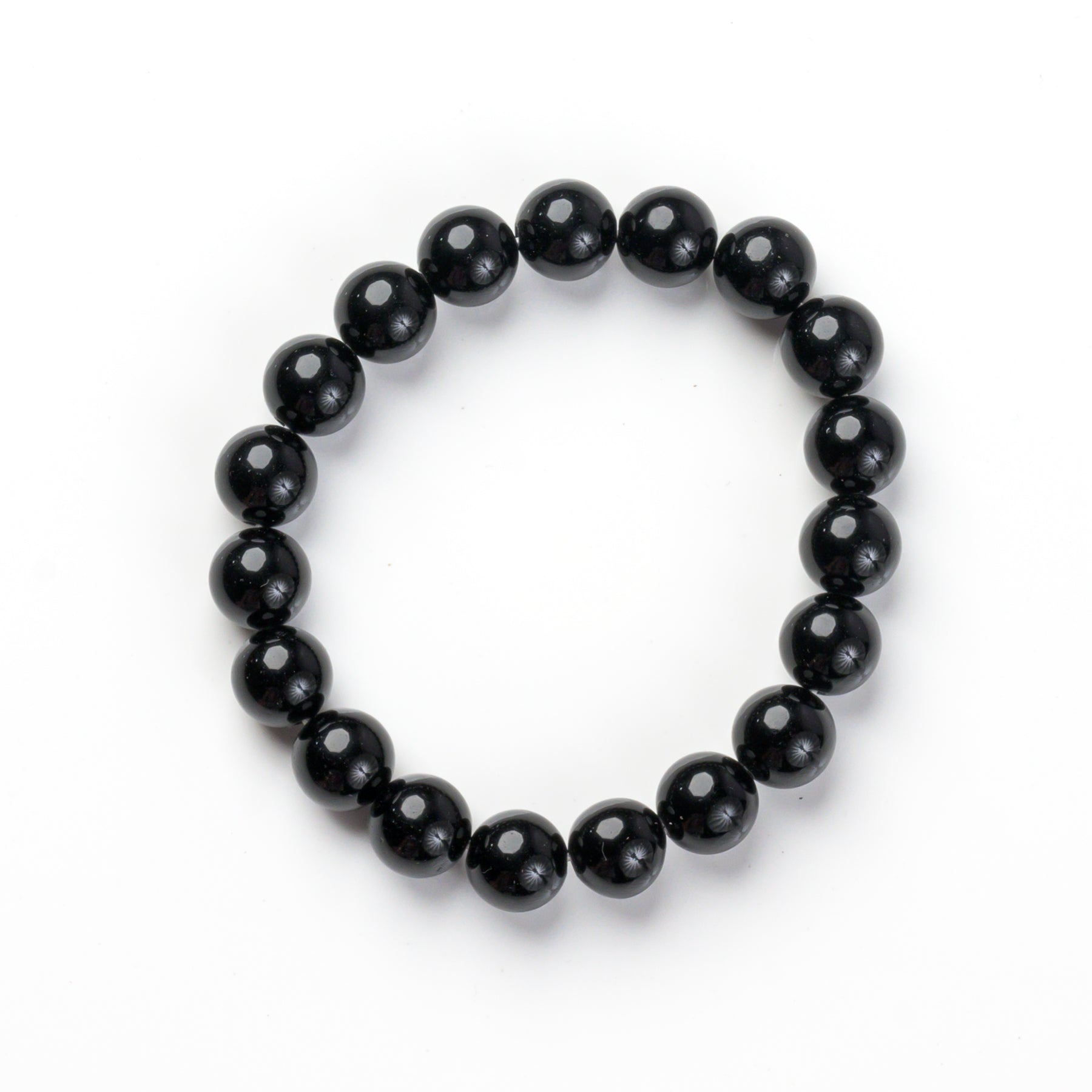Black Obsidian Bead Bracelet