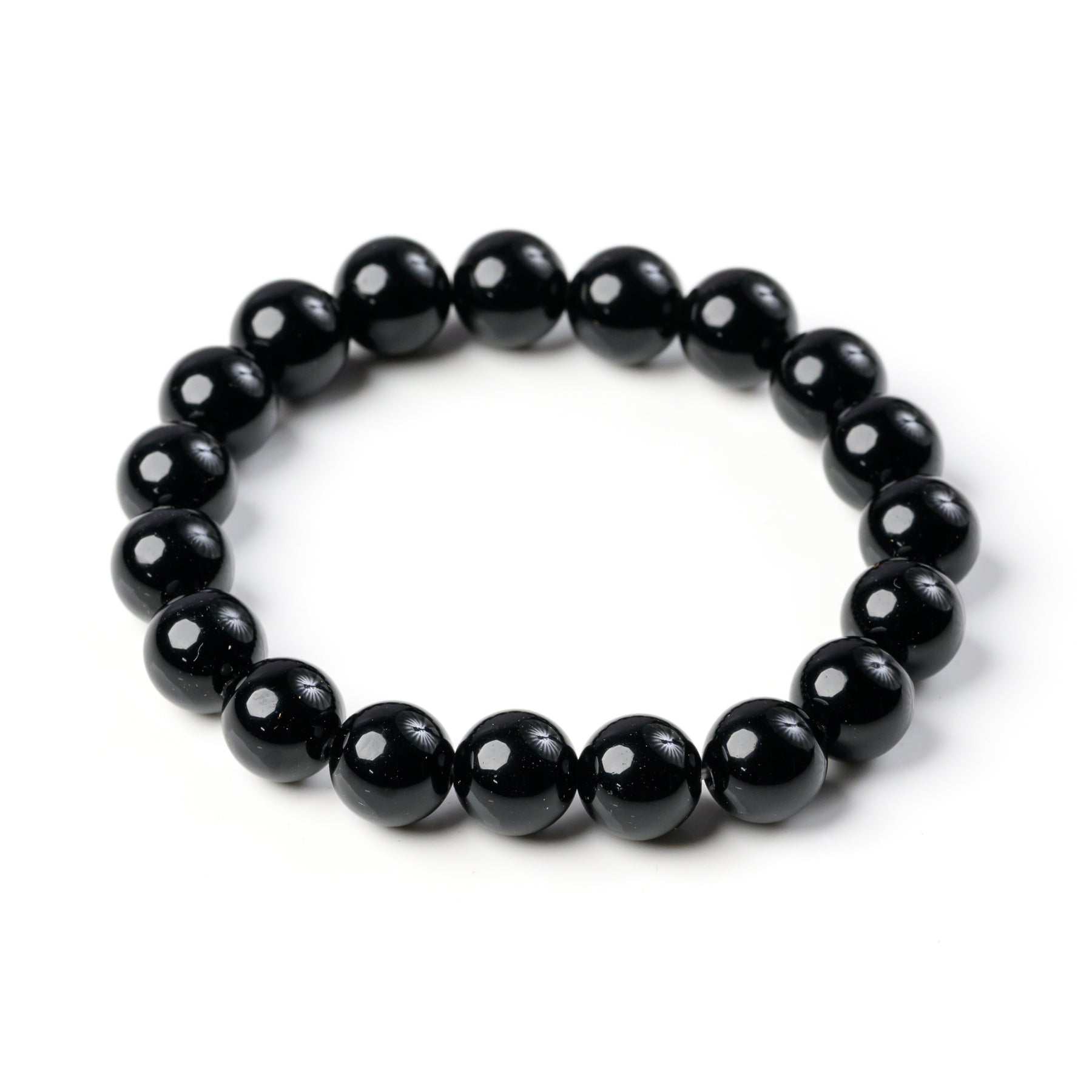 Black Obsidian Bead Bracelet