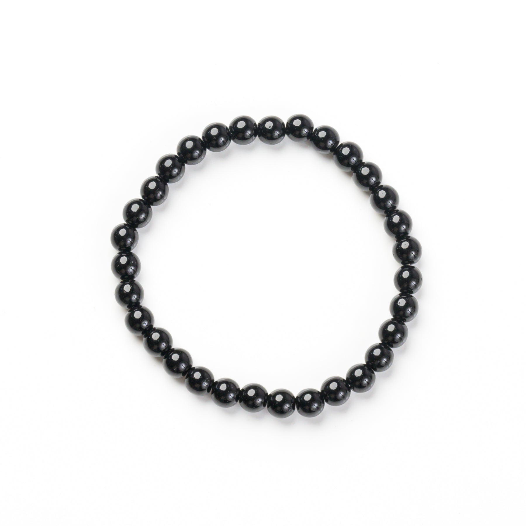 Black Obsidian Bead Bracelet