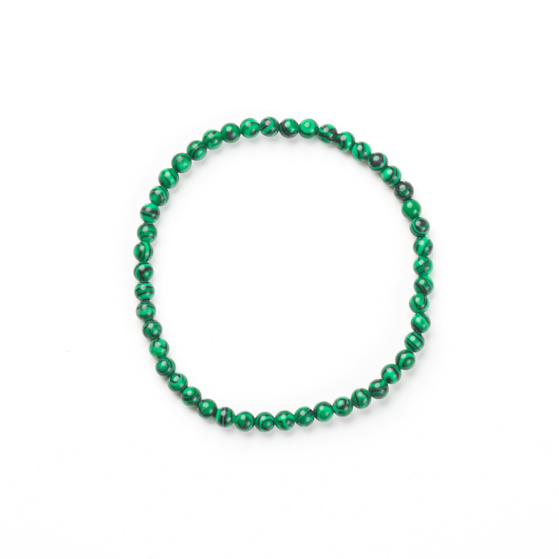 Malachite Bead Bracelet