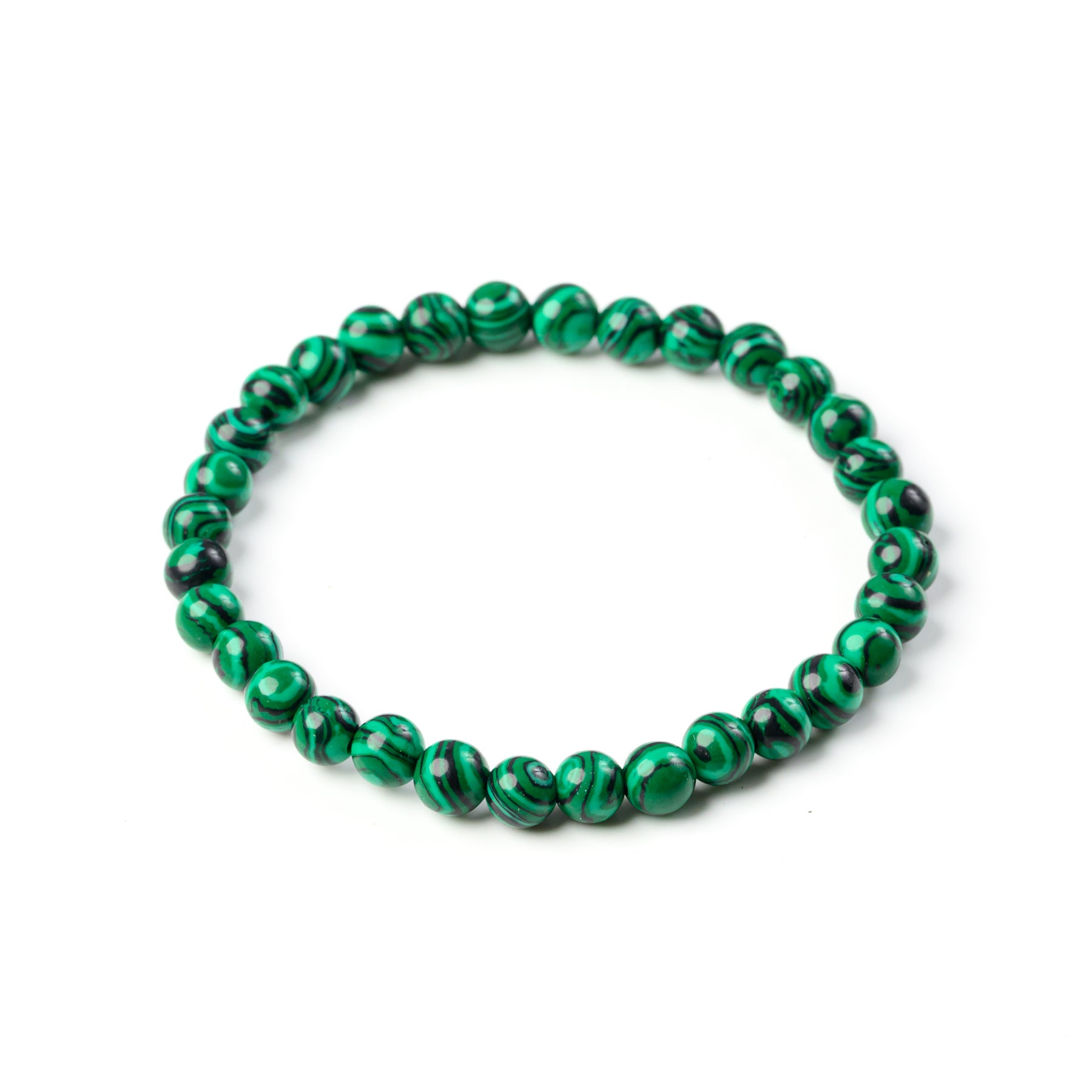 Malachite Bead Bracelet